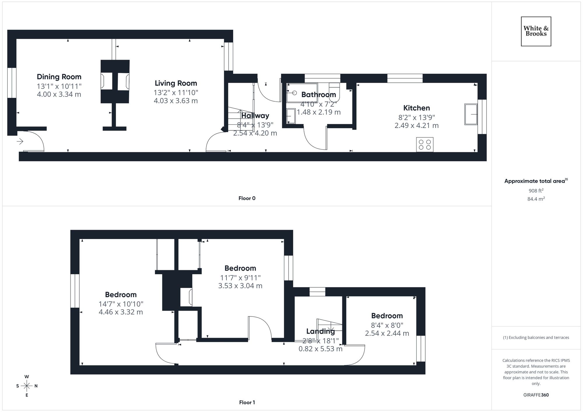 3 bed terraced house for sale in Cleveland Road, Chichester, PO19 - Property floorplan