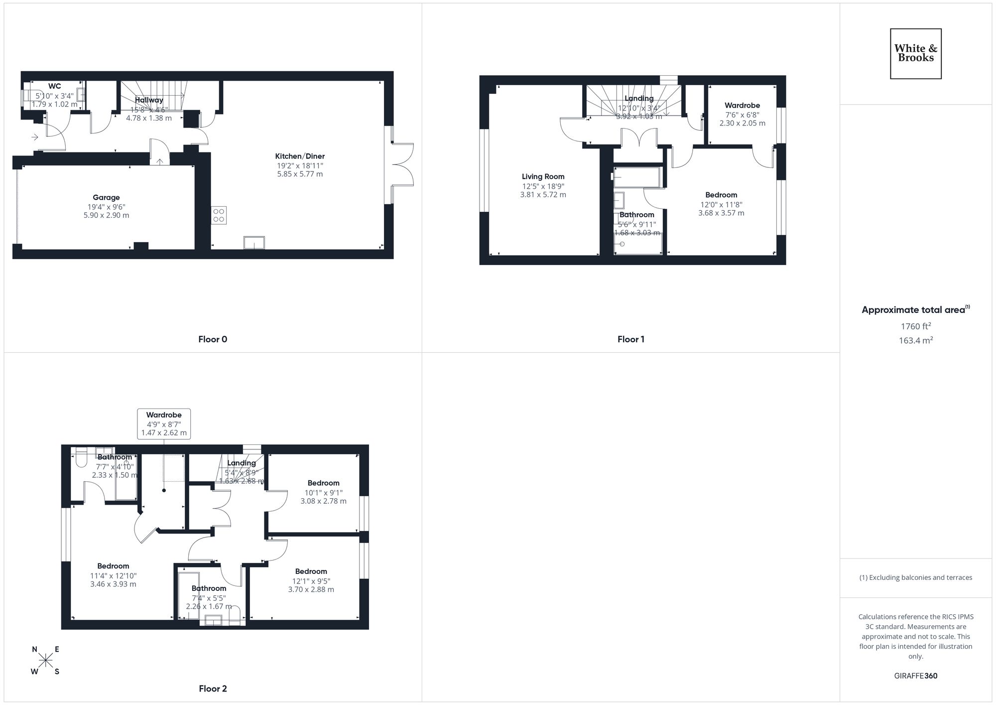 4 bed end of terrace house for sale in Morris Square, Bognor Regis, PO21 - Property floorplan