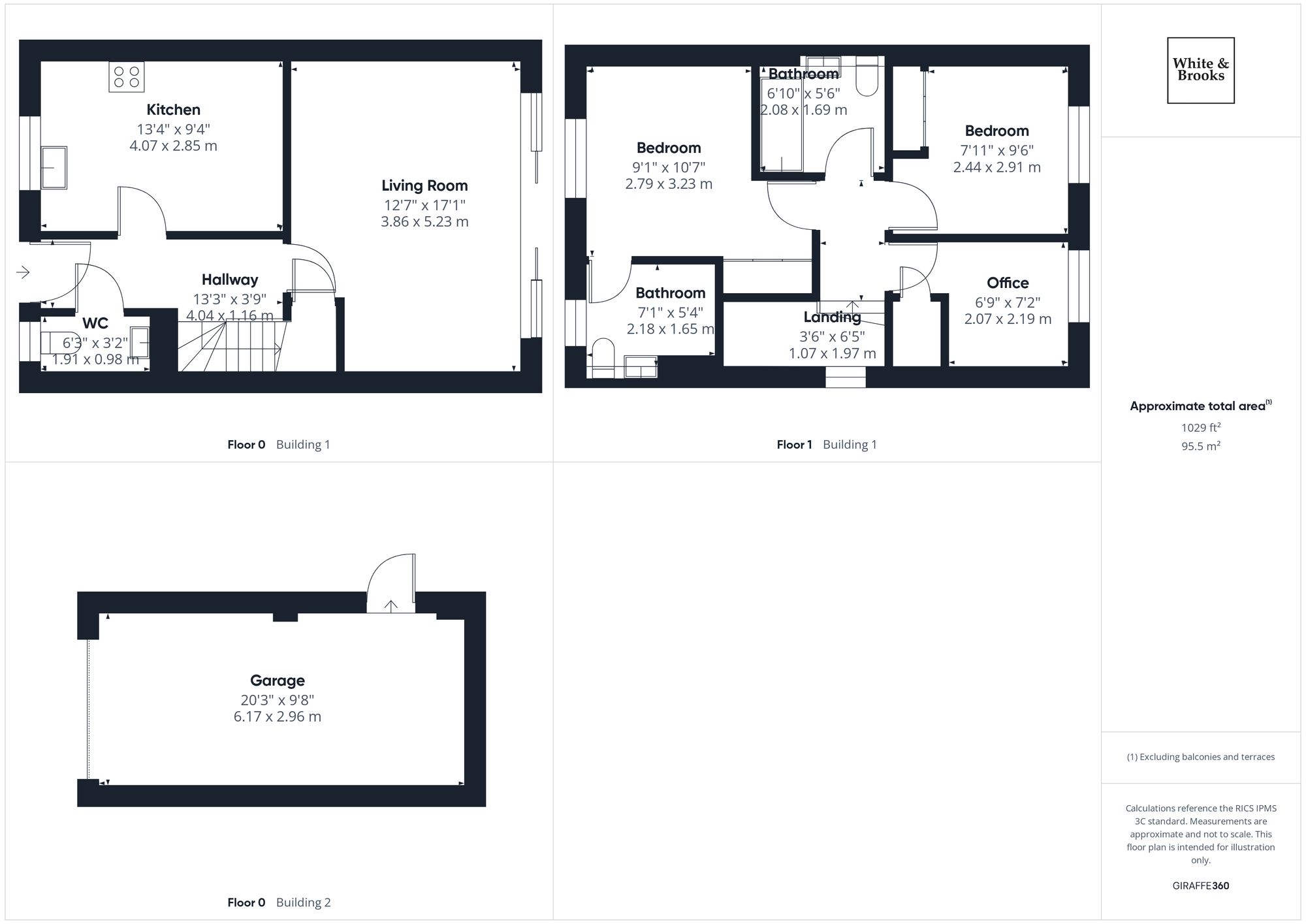 3 bed end of terrace house for sale in Meadow Close, Lavant, PO18 - Property floorplan