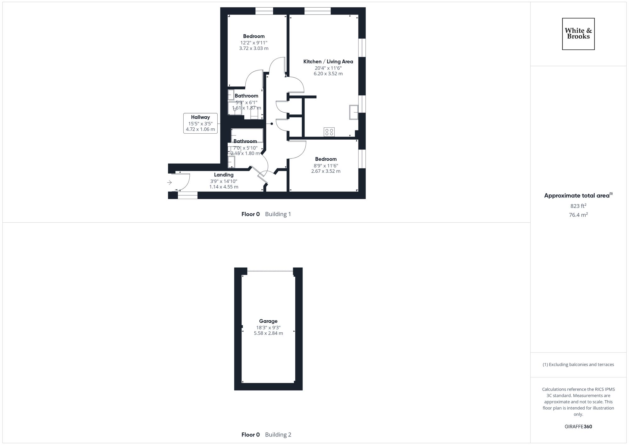 2 bed flat for sale in The Boulevard, Tangmere, PO20 - Property floorplan