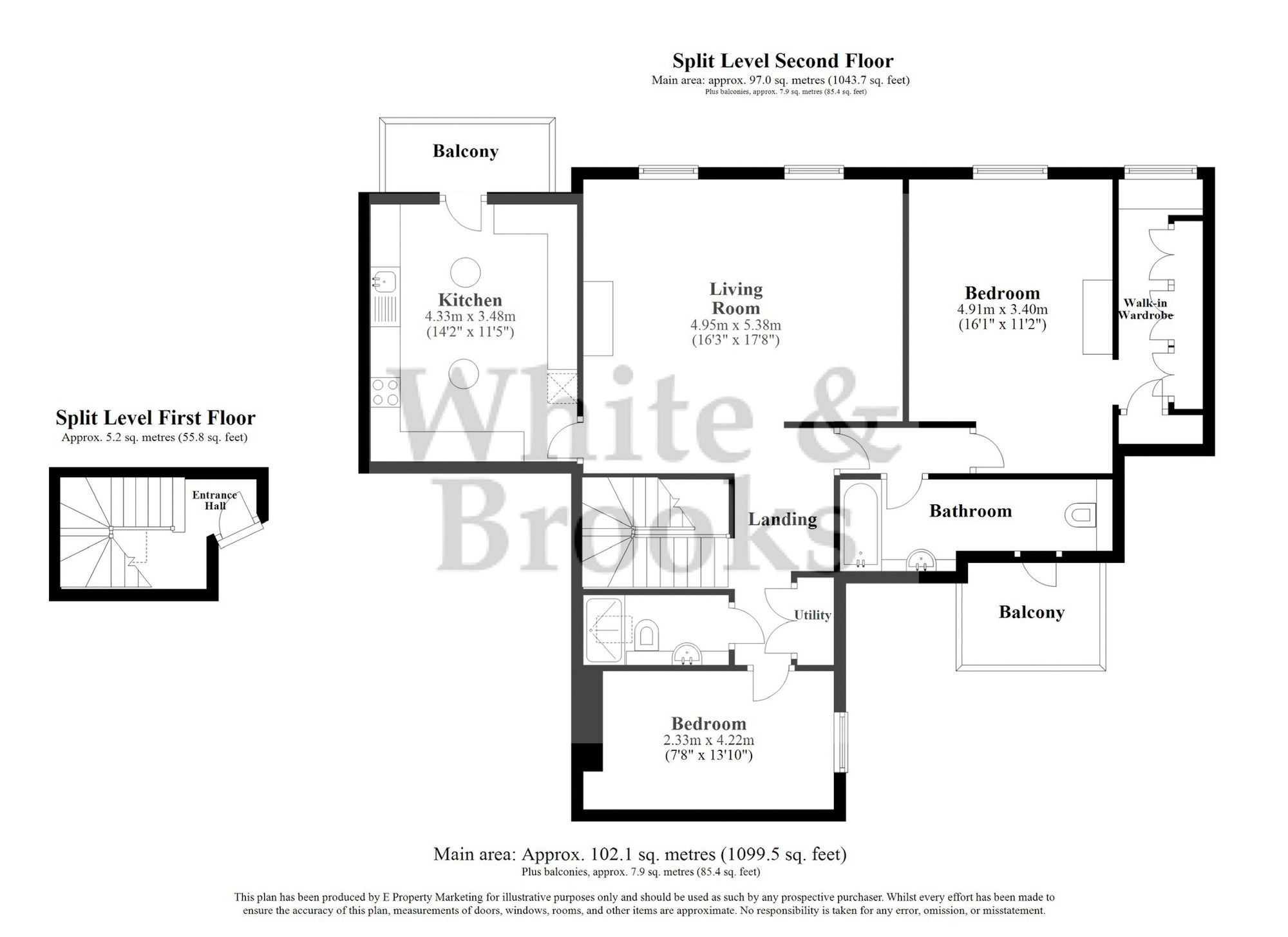 2 bed apartment for sale in The Esplanade, Bognor Regis, PO21 - Property floorplan