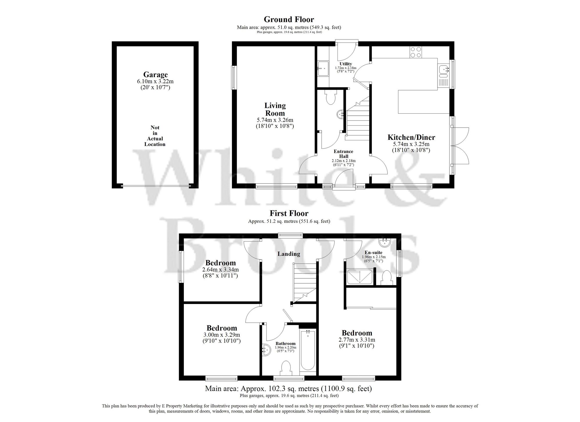 3 bed detached house for sale in Fennel Drive, Chichester, PO20 - Property floorplan