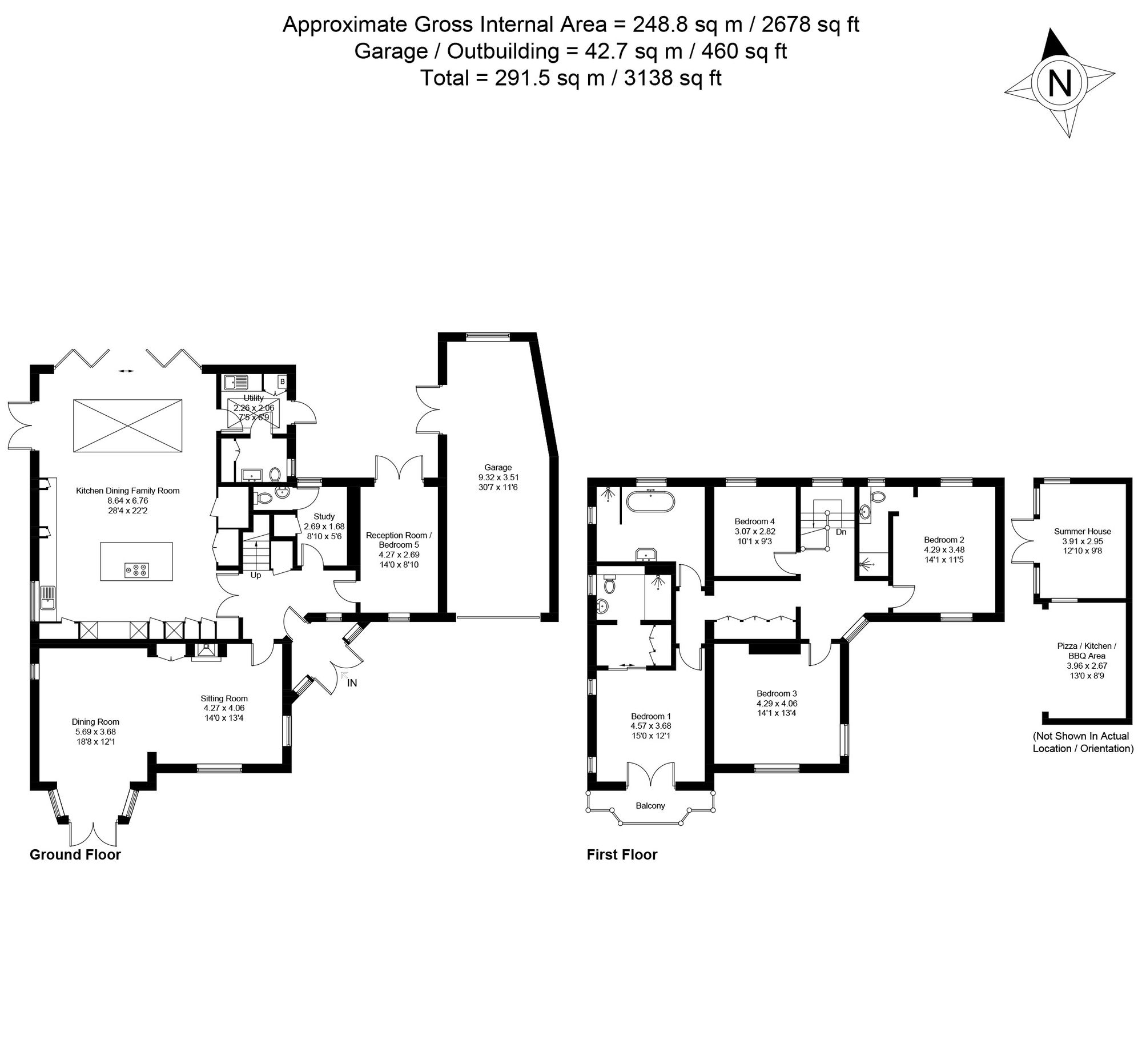 5 bed detached house for sale in West Close, Felpham, PO22 - Property floorplan