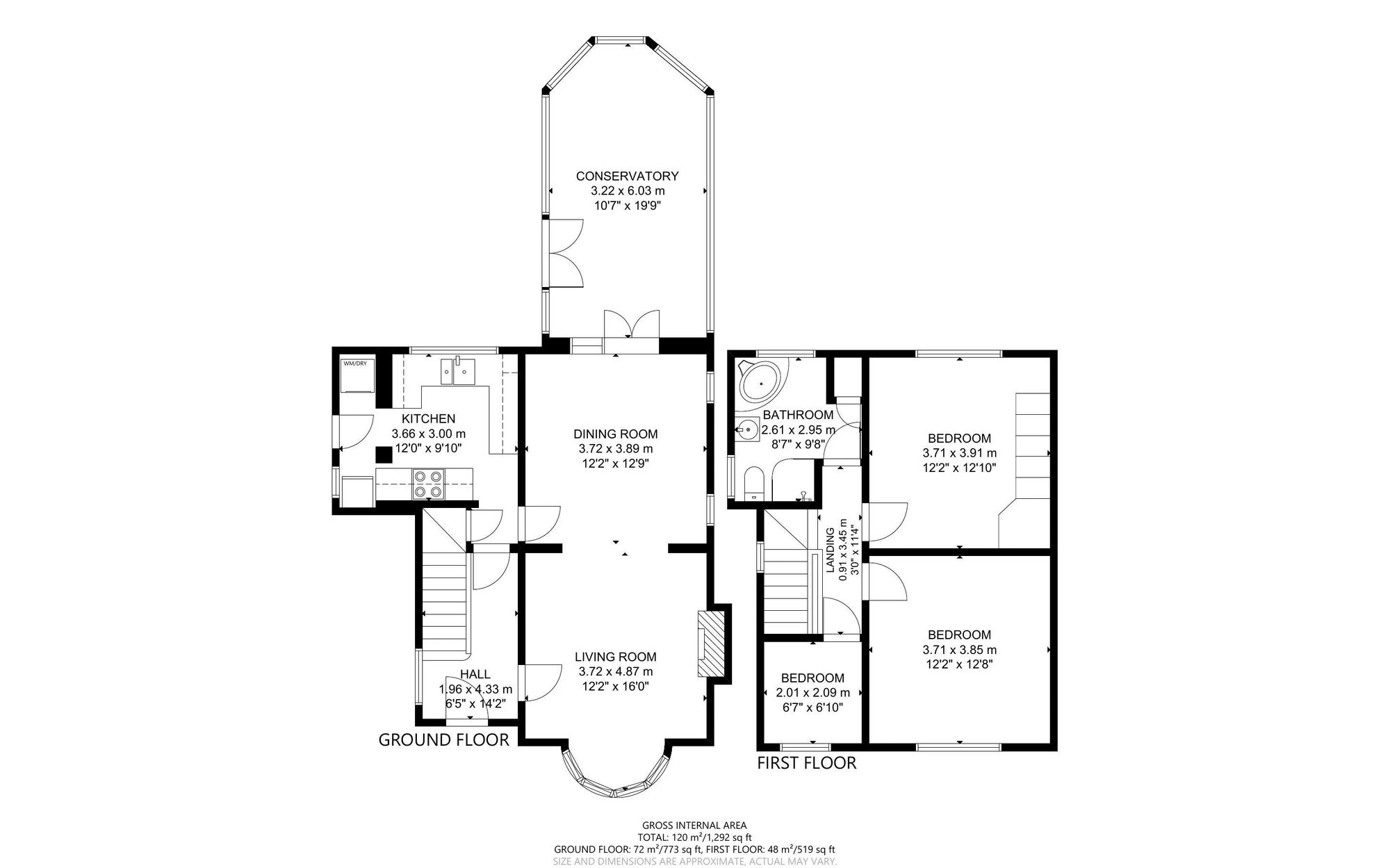 3 bed detached house for sale in Westway, Bognor Regis, PO22 - Property floorplan