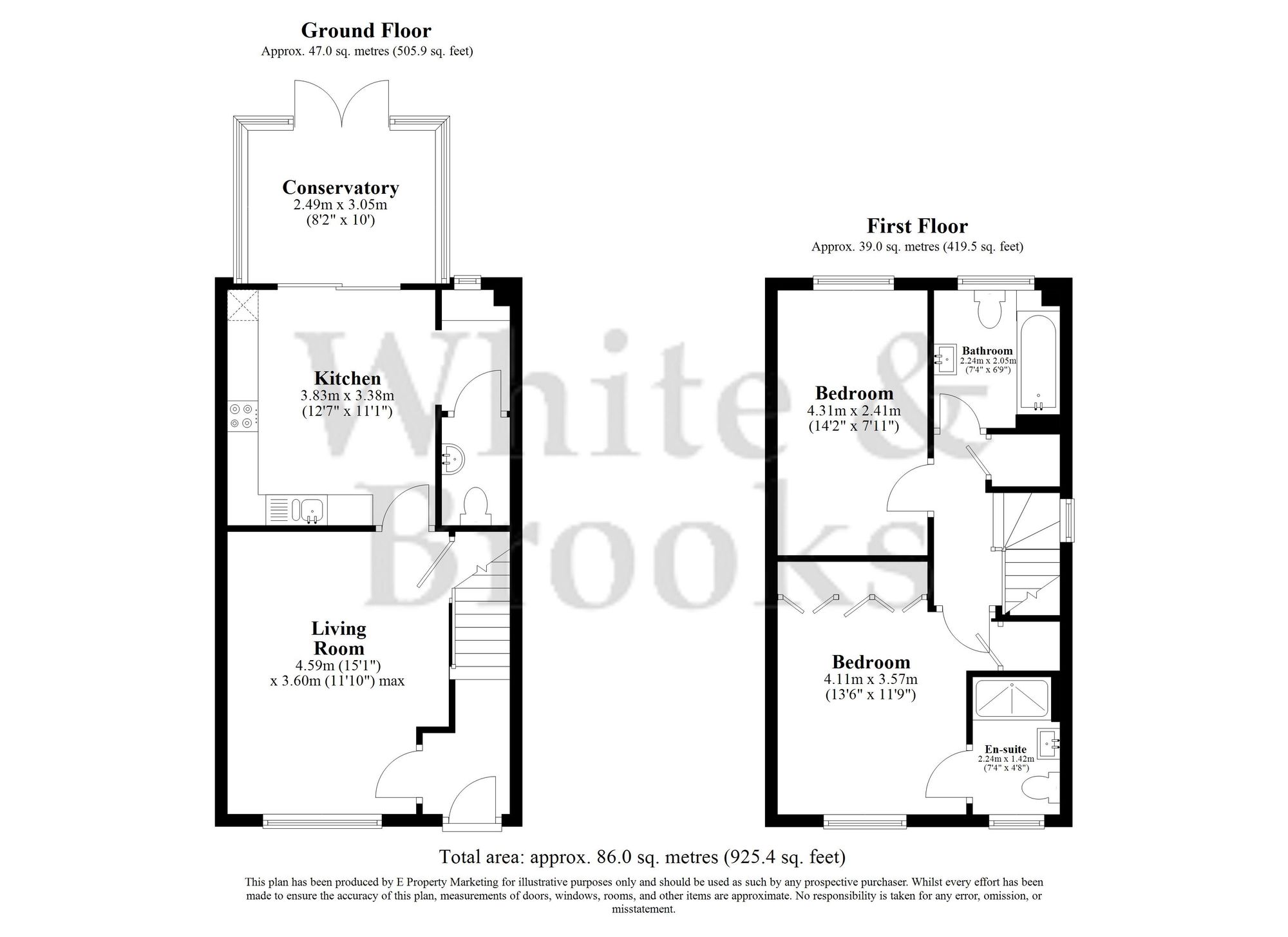 2 bed end of terrace house for sale in Beehive Lane, West Broyle, PO19 - Property floorplan