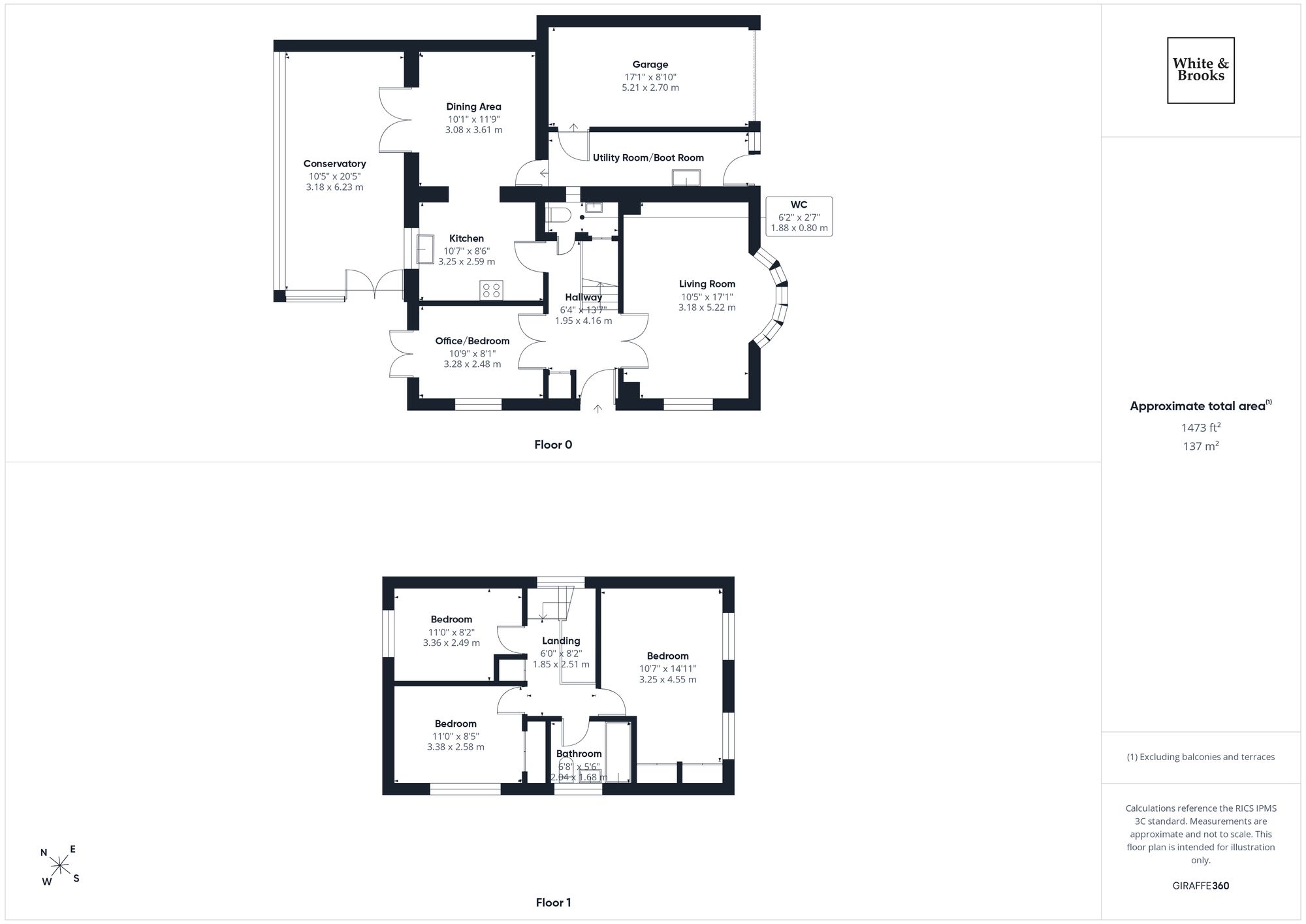 3 bed link detached house for sale in Raycroft Close, Aldwick, PO21 - Property floorplan