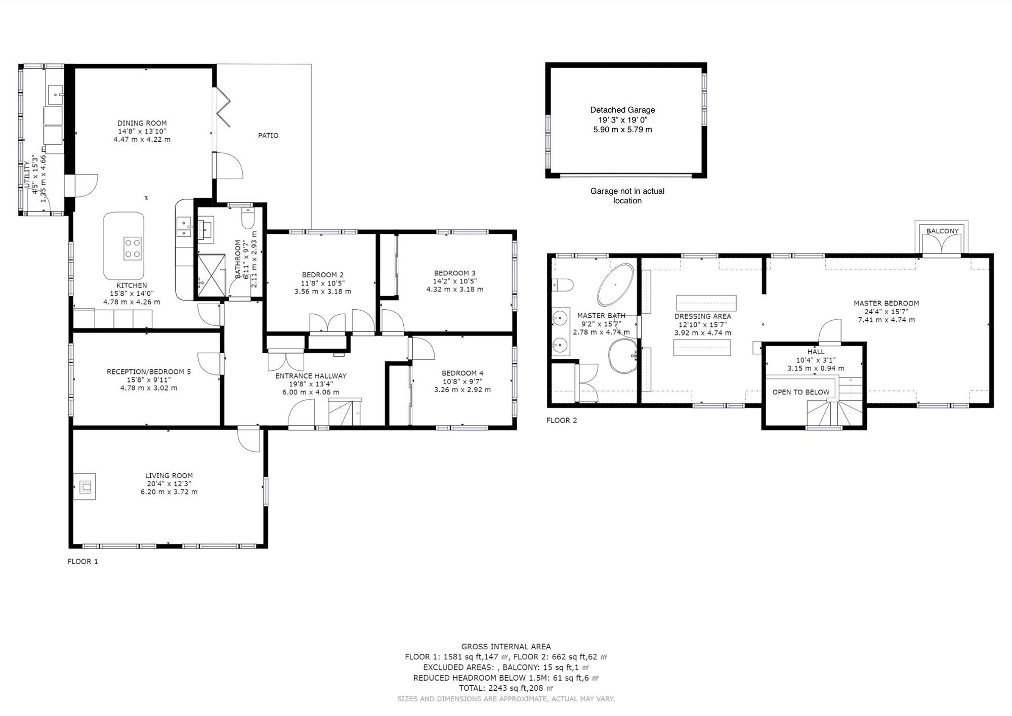 4 bed detached bungalow for sale in Claypit Lane, Westhampnett, PO18 - Property floorplan