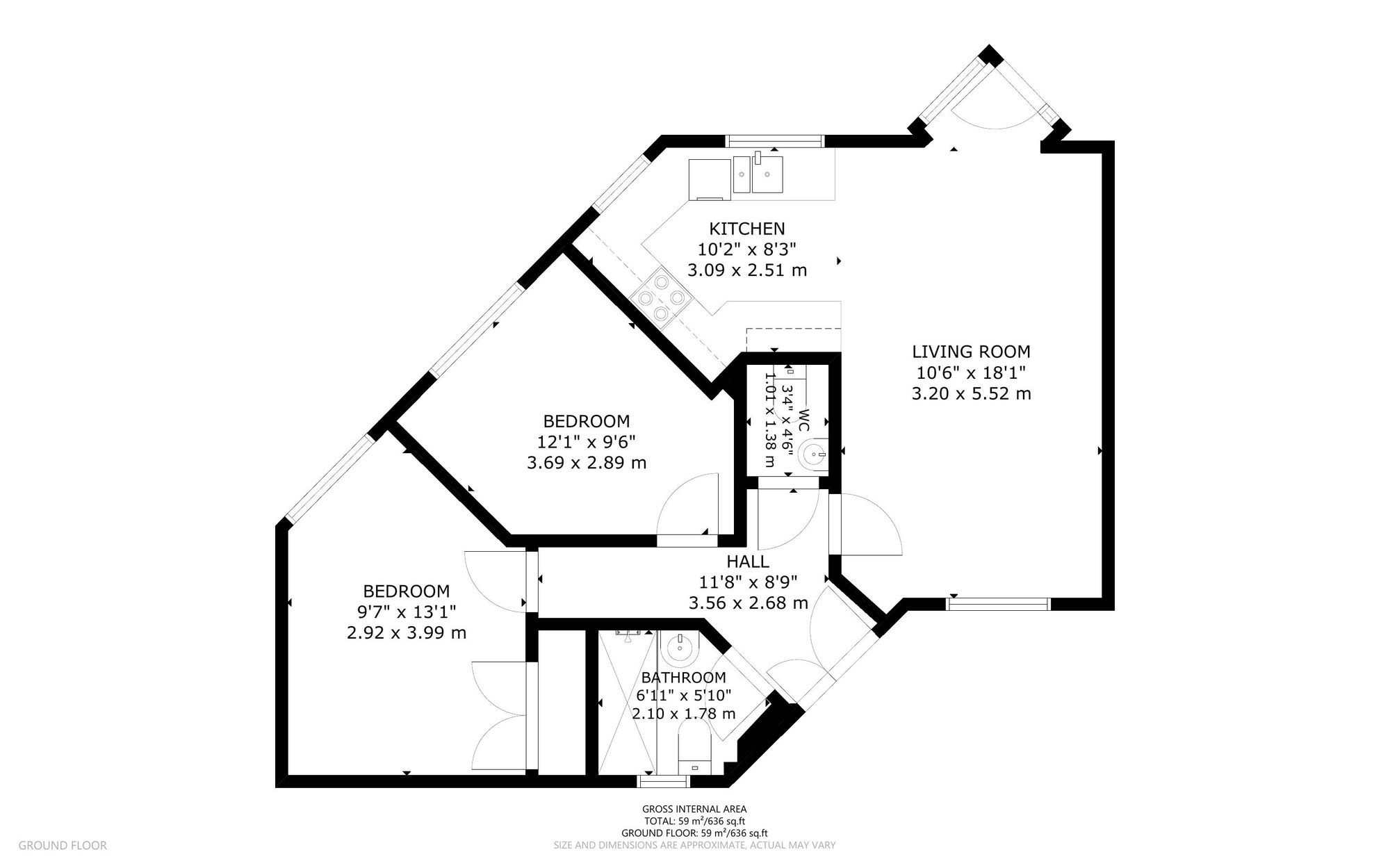 2 bed detached bungalow for sale in Mayfield Road, Bognor Regis, PO21 - Property floorplan