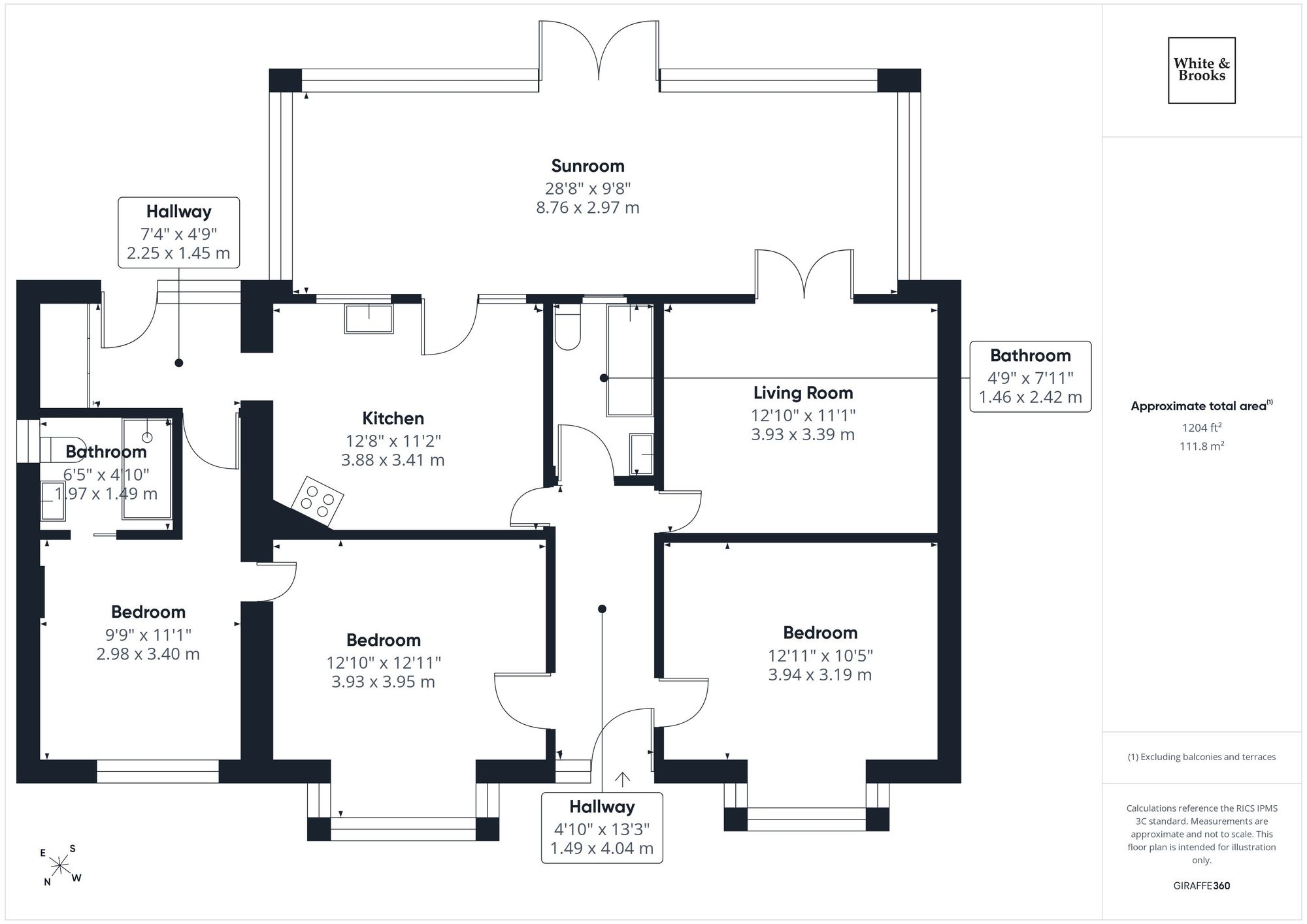 3 bed detached bungalow for sale in Birdham Road, Chichester, PO20 - Property floorplan