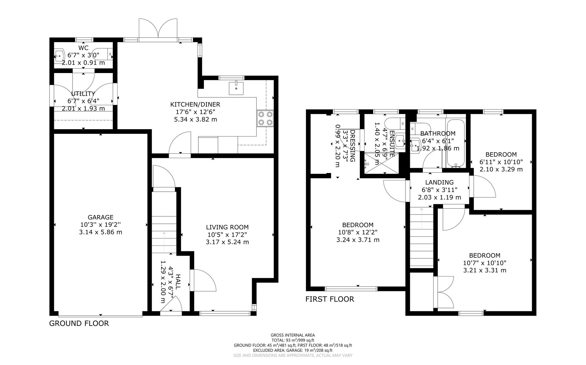 3 bed detached house for sale in Pycroft Avenue, Westhampnett, PO18 - Property floorplan