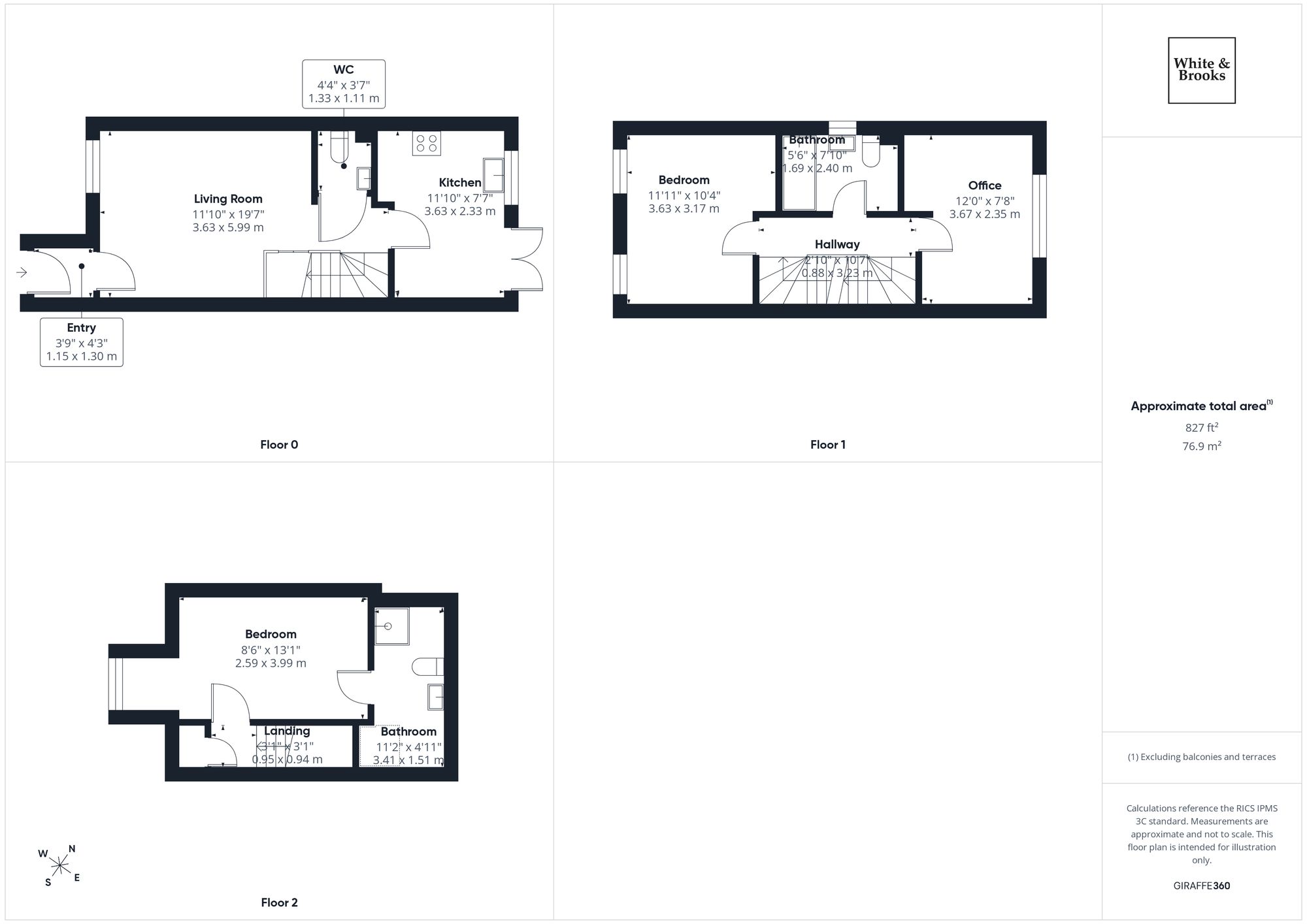 3 bed semi-detached house for sale in Osborn Drive, Tangmere, PO20 - Property floorplan