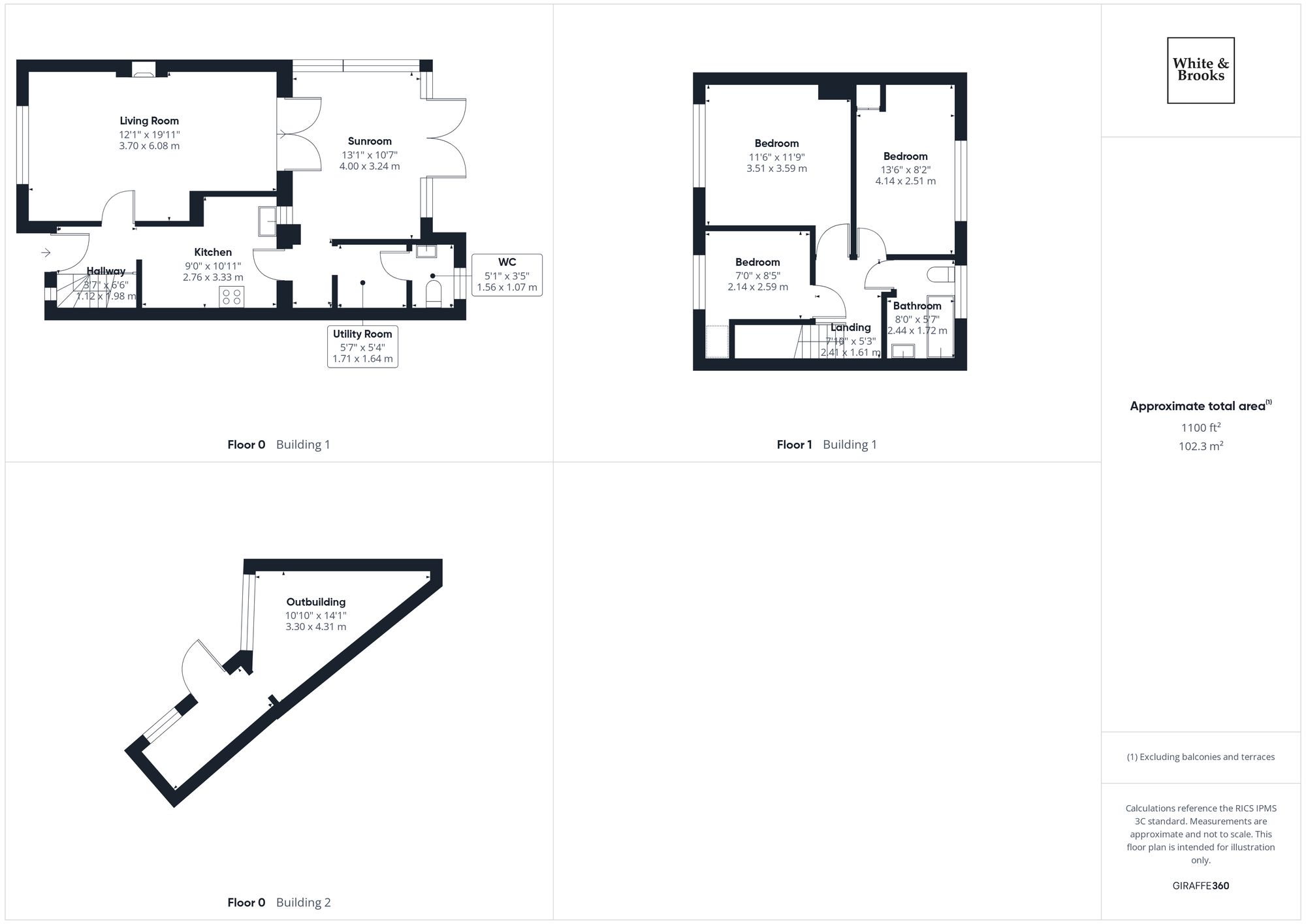 3 bed terraced house for sale in St. Andrews Close, Oving, PO20 - Property floorplan