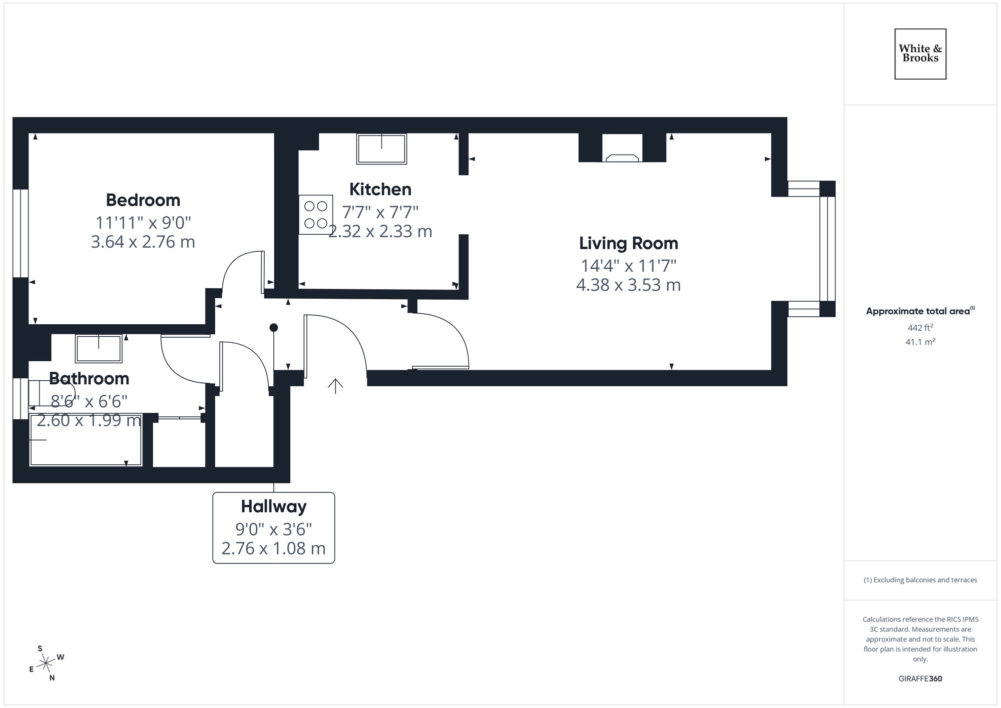 1 bed flat for sale in Victoria Road, Trafalgar Court Victoria Road, PO21 - Property floorplan