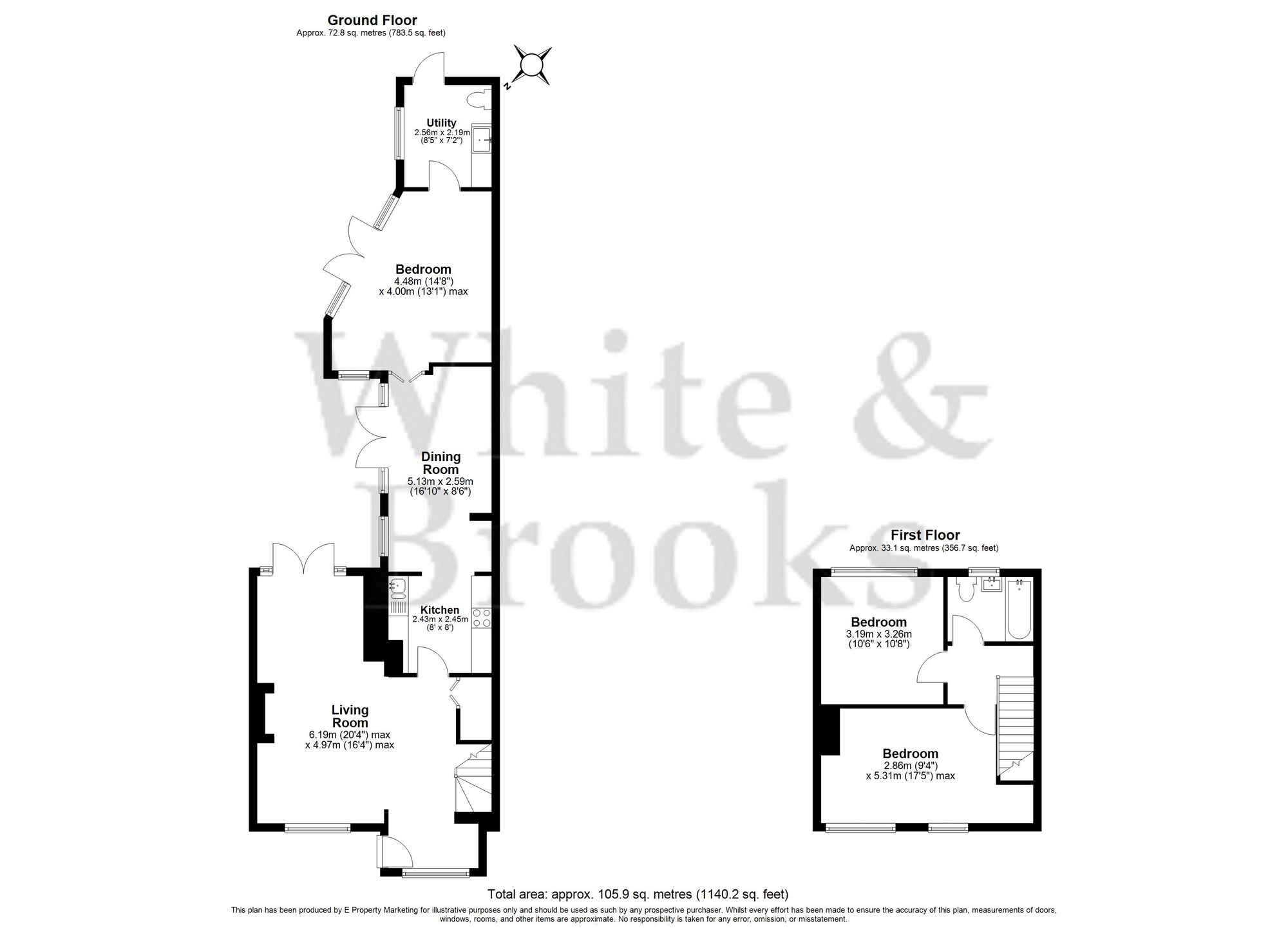 3 bed mid-terraced house for sale in Gifford Road, Bosham, PO18 - Property floorplan