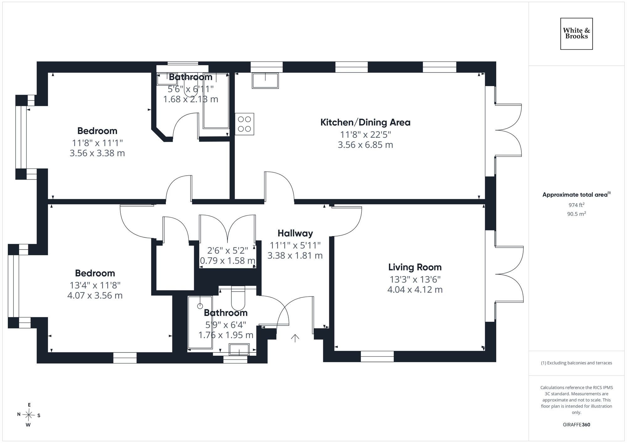 2 bed detached bungalow for sale in Orchard Mews, Nutbourne, PO18 - Property floorplan