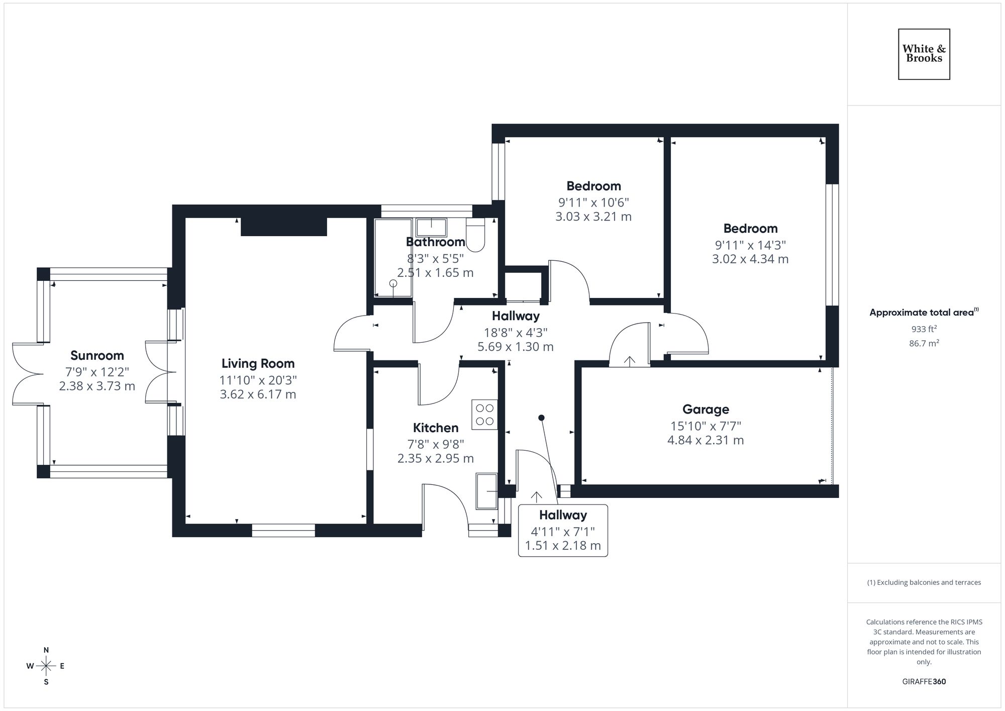 2 bed semi-detached bungalow for sale in Winston Crescent, Bognor Regis, PO21 - Property floorplan