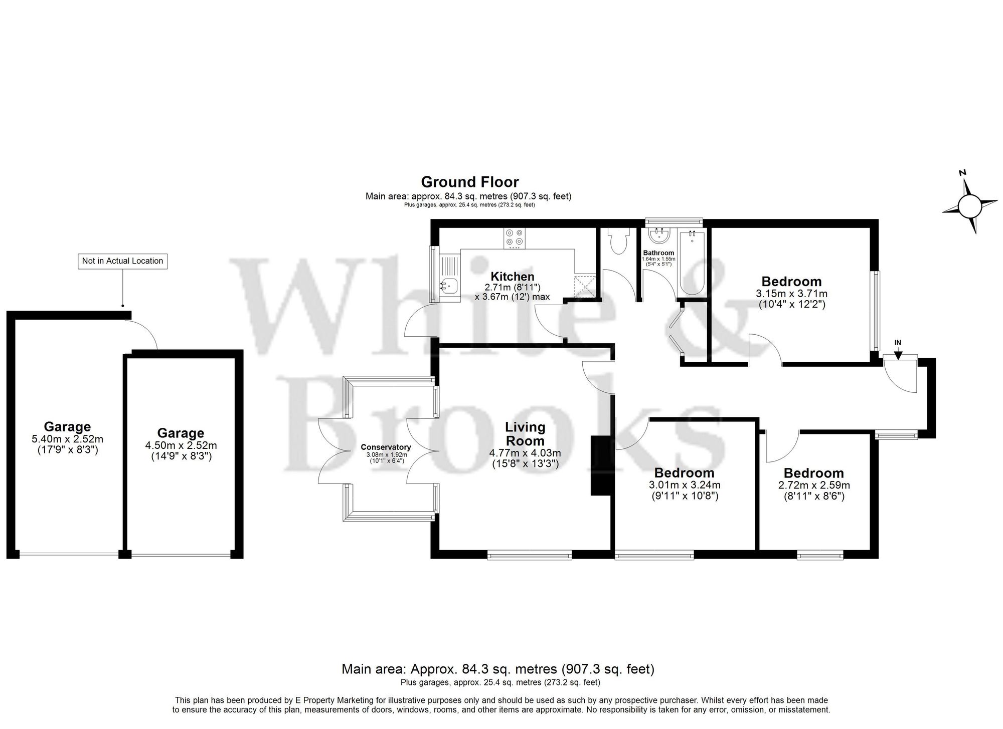 3 bed detached bungalow for sale in Andrew Avenue, Felpham, PO22 7QD - Property floorplan
