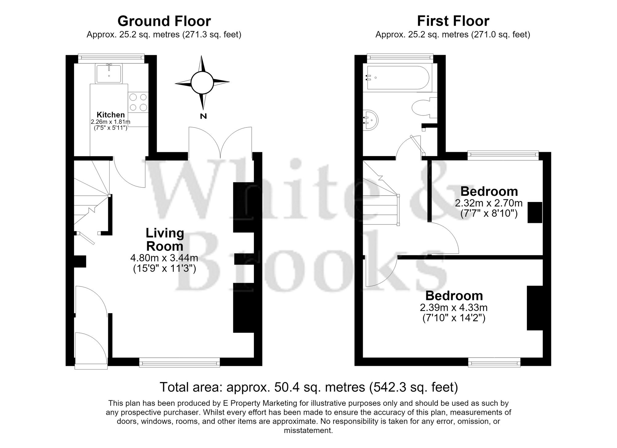 2 bed mid-terraced house for sale in Fishbourne Road West, Chichester, PO19 - Property floorplan