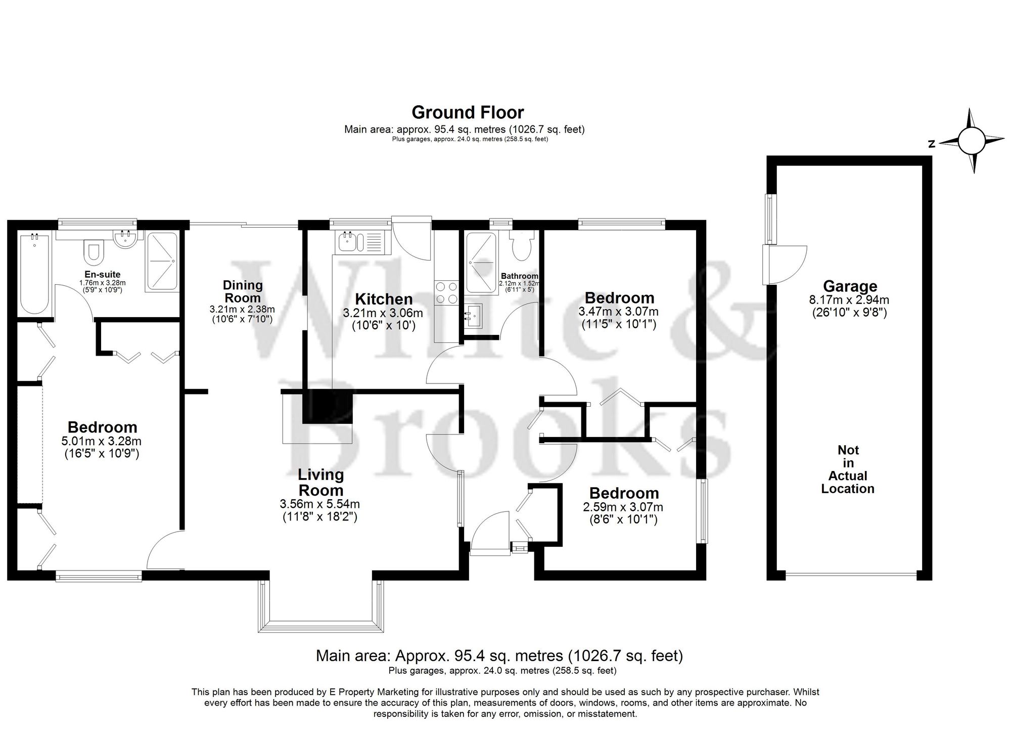 3 bed detached bungalow for sale in Holmwood Close, West Wittering, PO20 - Property floorplan