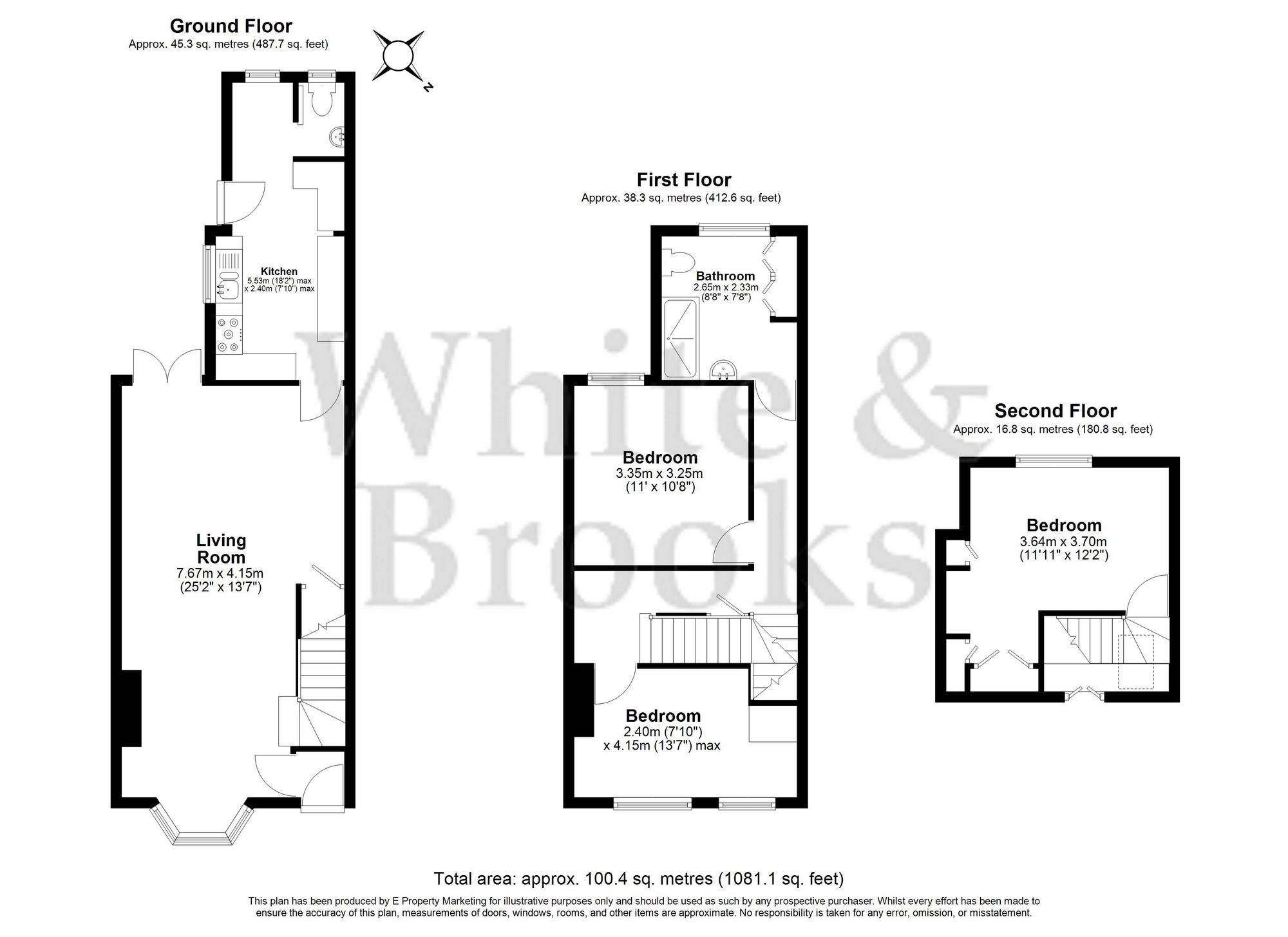 3 bed semi-detached house for sale in Bognor Road, Chichester, PO19 - Property floorplan