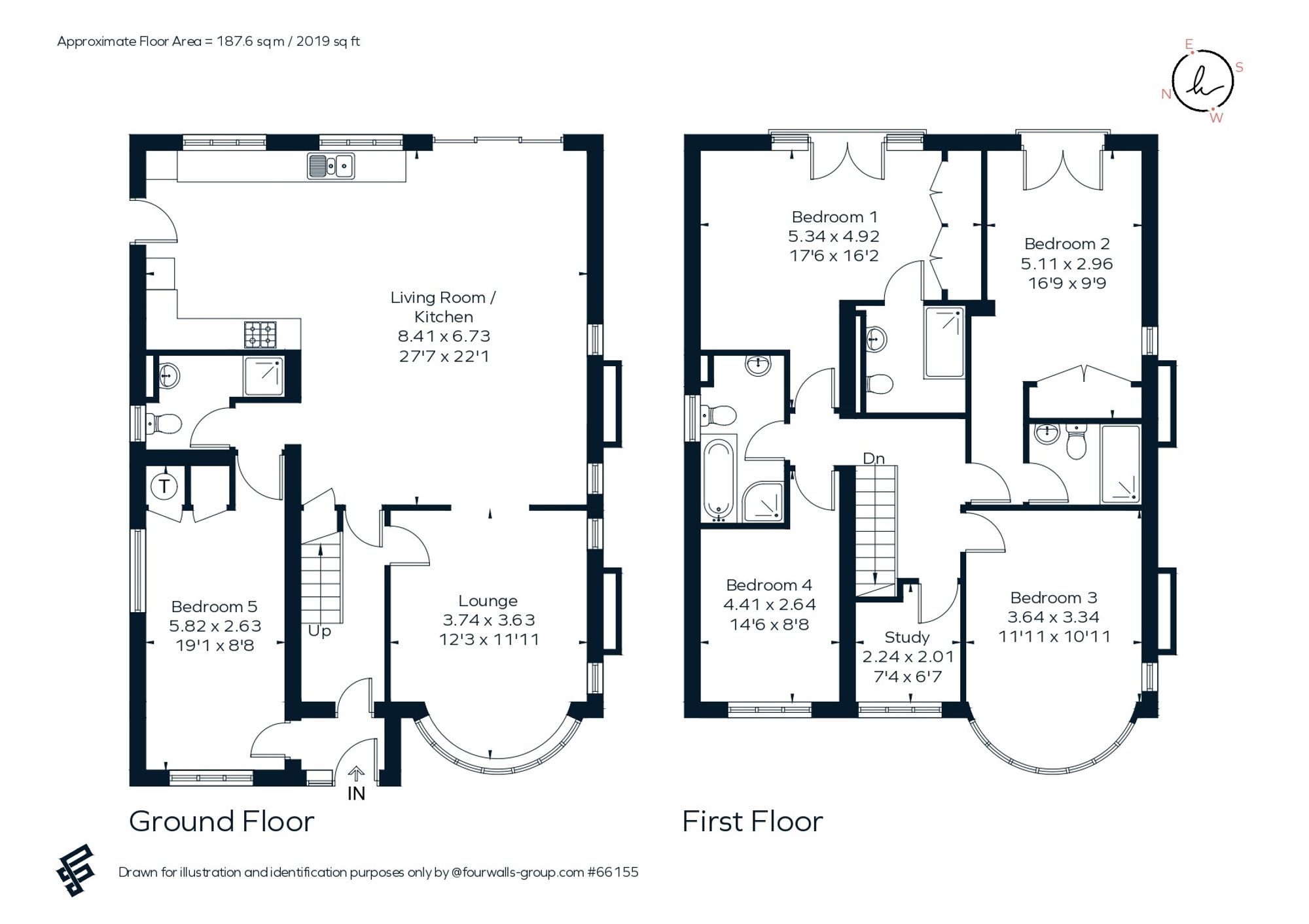 5 bed detached house for sale in Willowbed Drive, Chichester, PO19 - Property floorplan