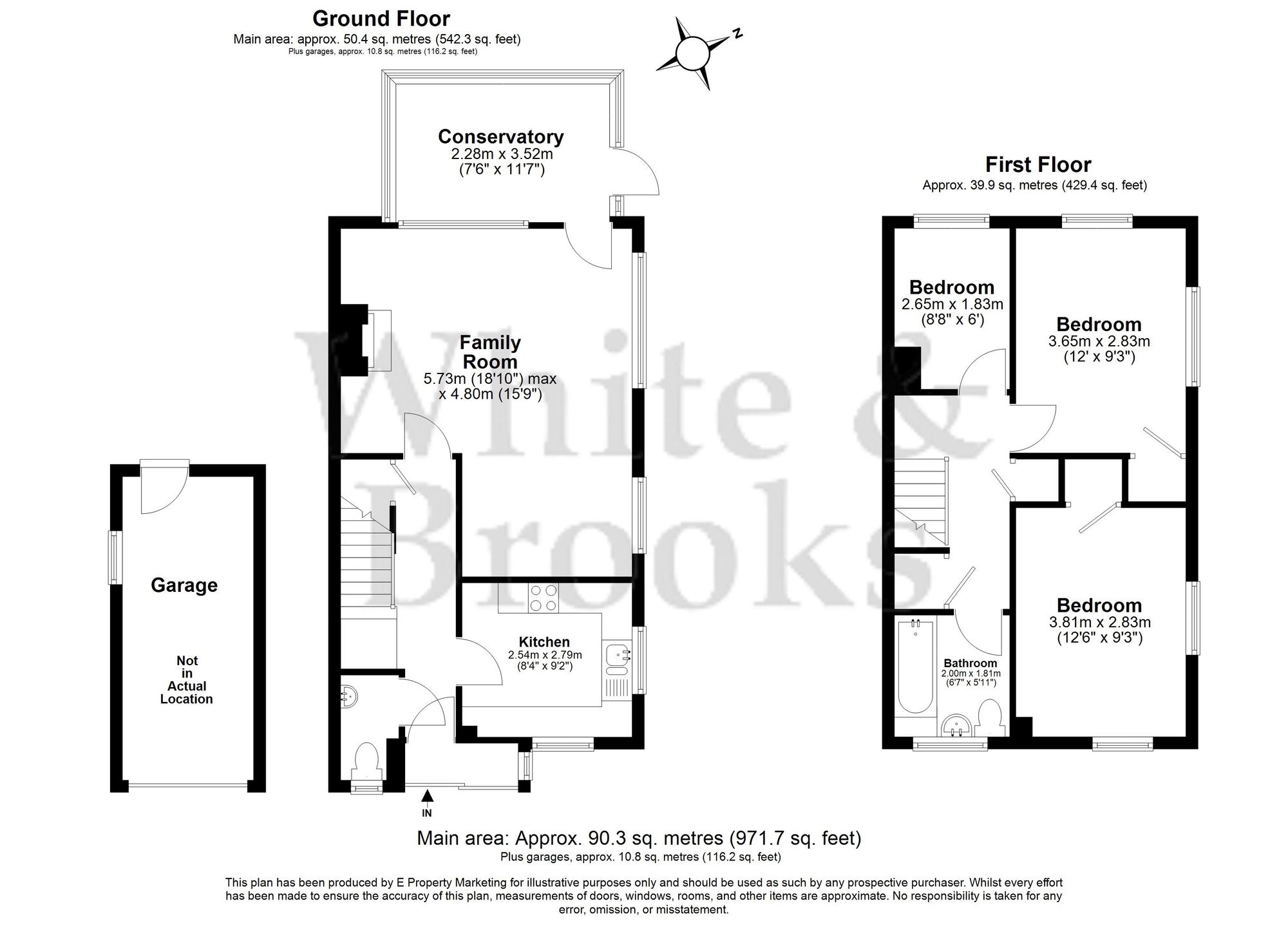 3 bed semi-detached house for sale in Main Road, Fishbourne, PO18 - Property floorplan