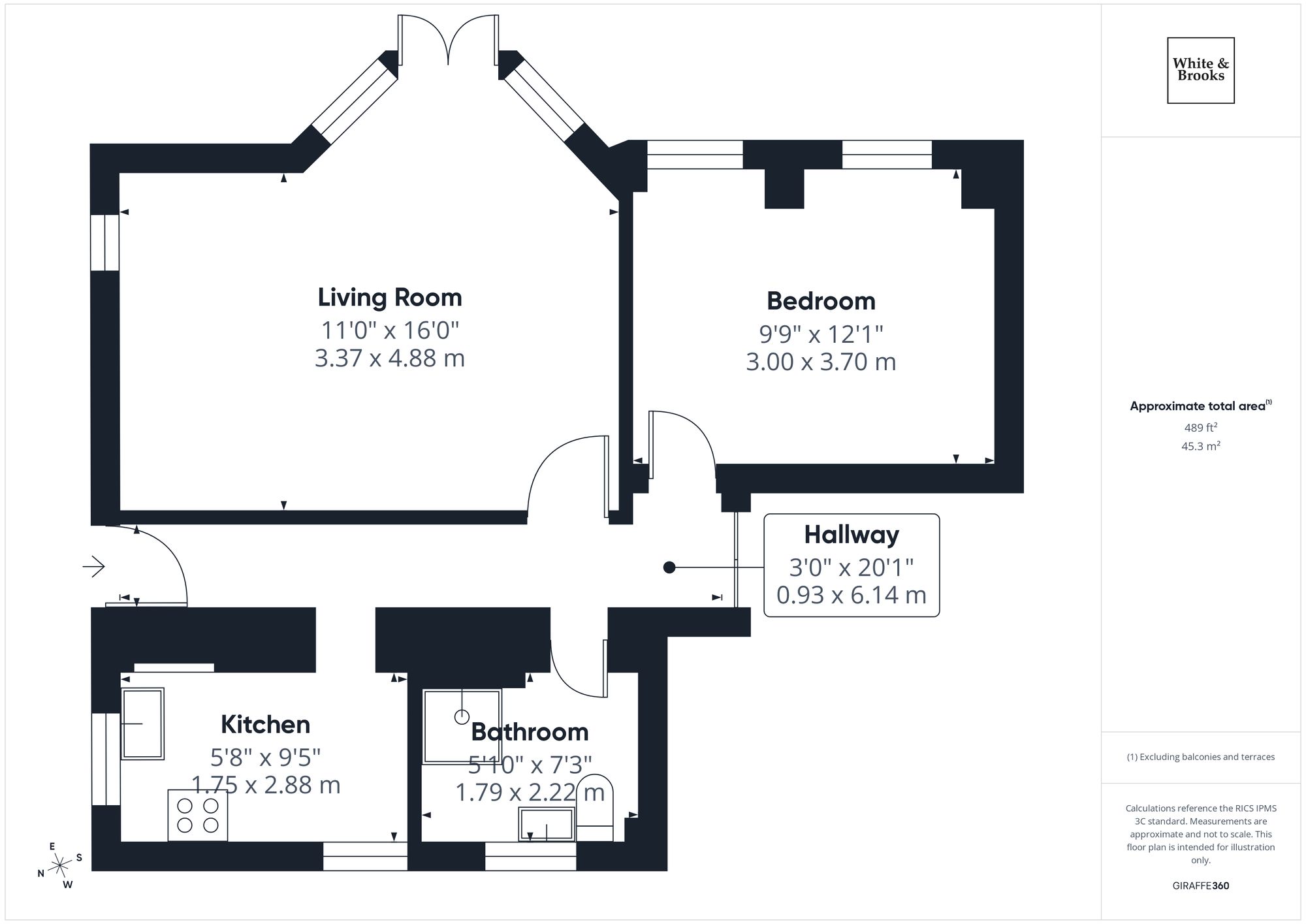 1 bed flat for sale in Victoria Road South, Elizabeth Court Victoria Road South, PO21 - Property floorplan