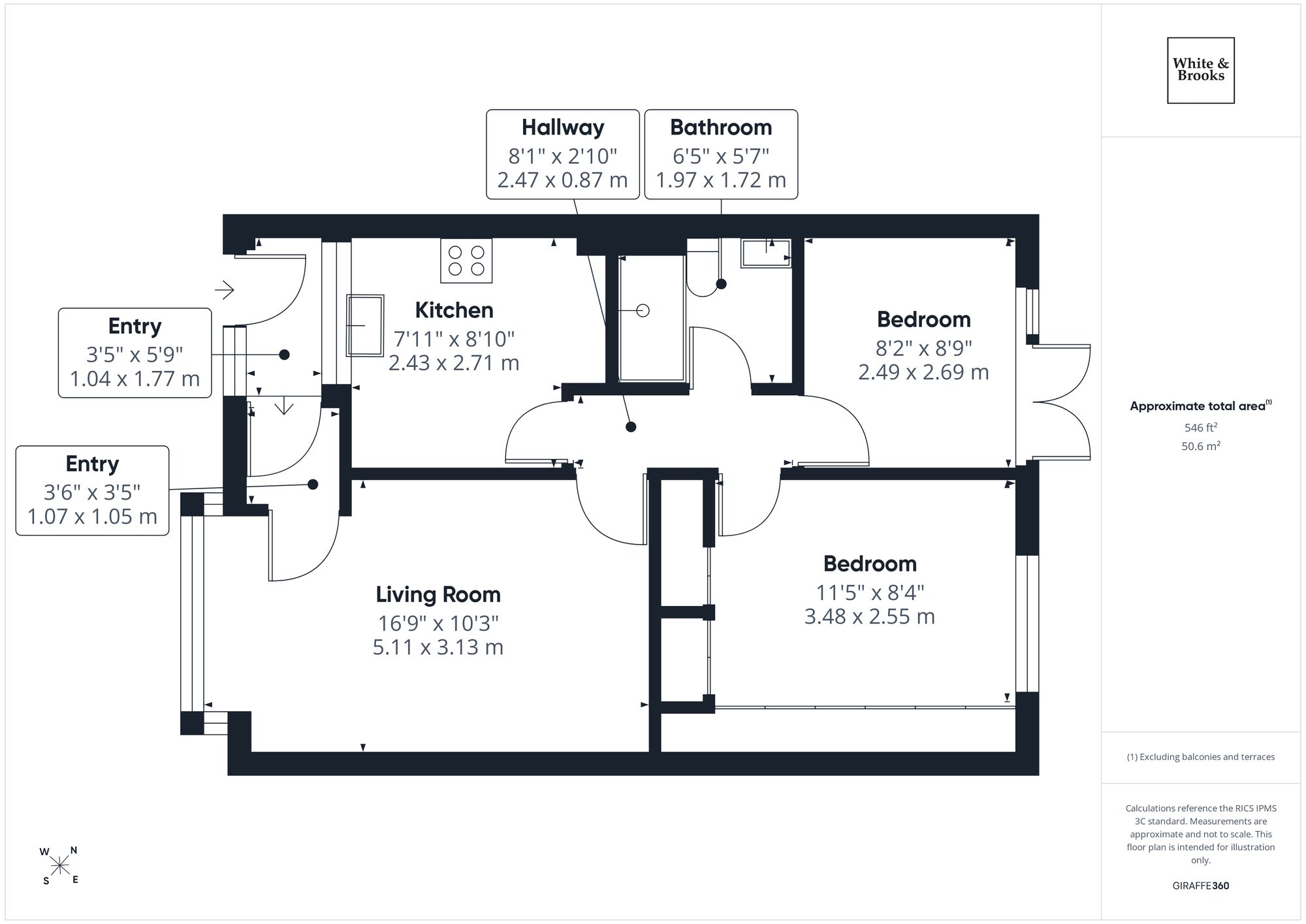 2 bed terraced bungalow for sale in Markfield, Bognor Regis, PO22 - Property floorplan