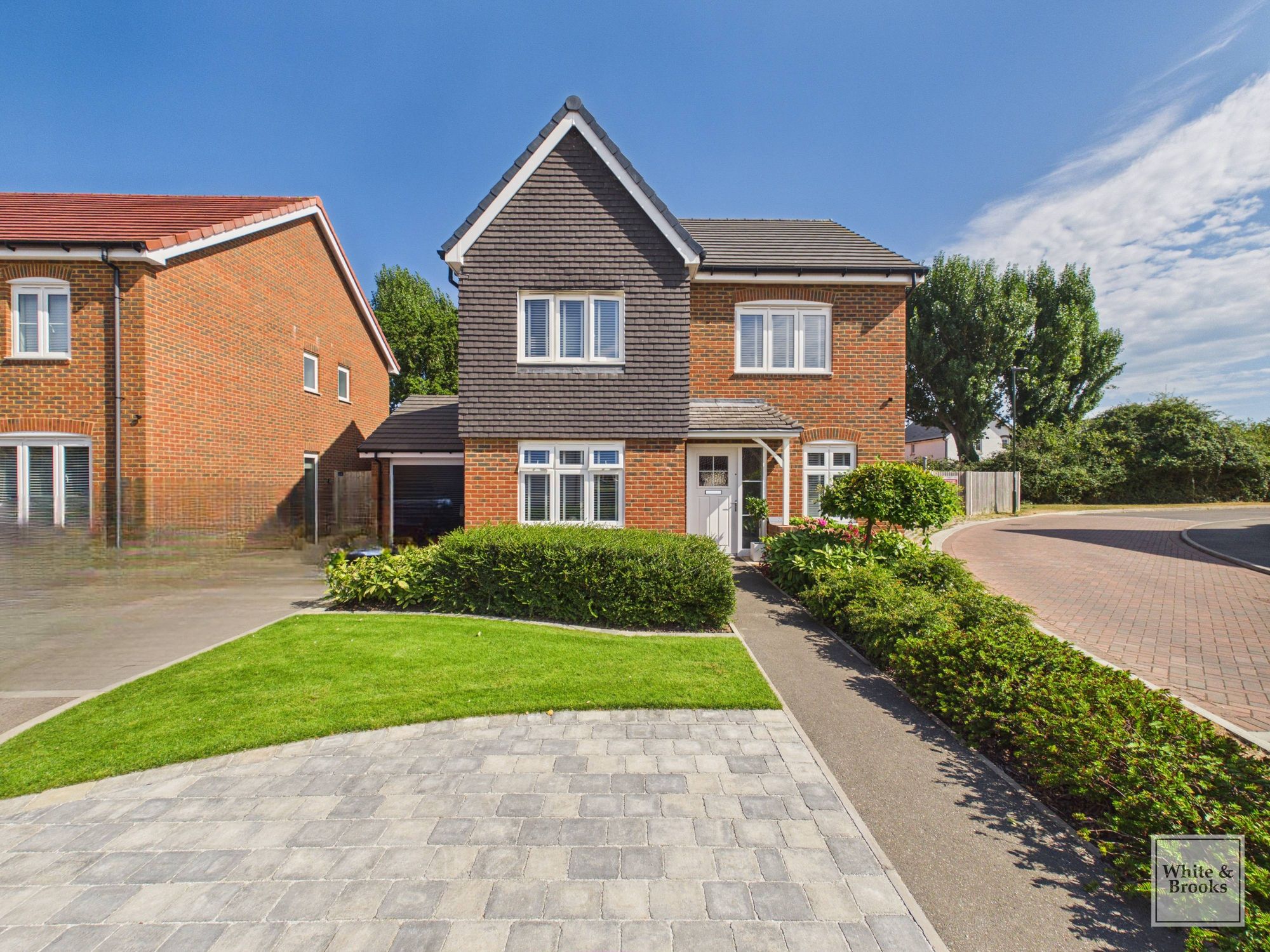 This impressive four bedroom, two bathroom detached house, situated on a corner plot, offers a harmonious blend of contemporary style and spacious family living.