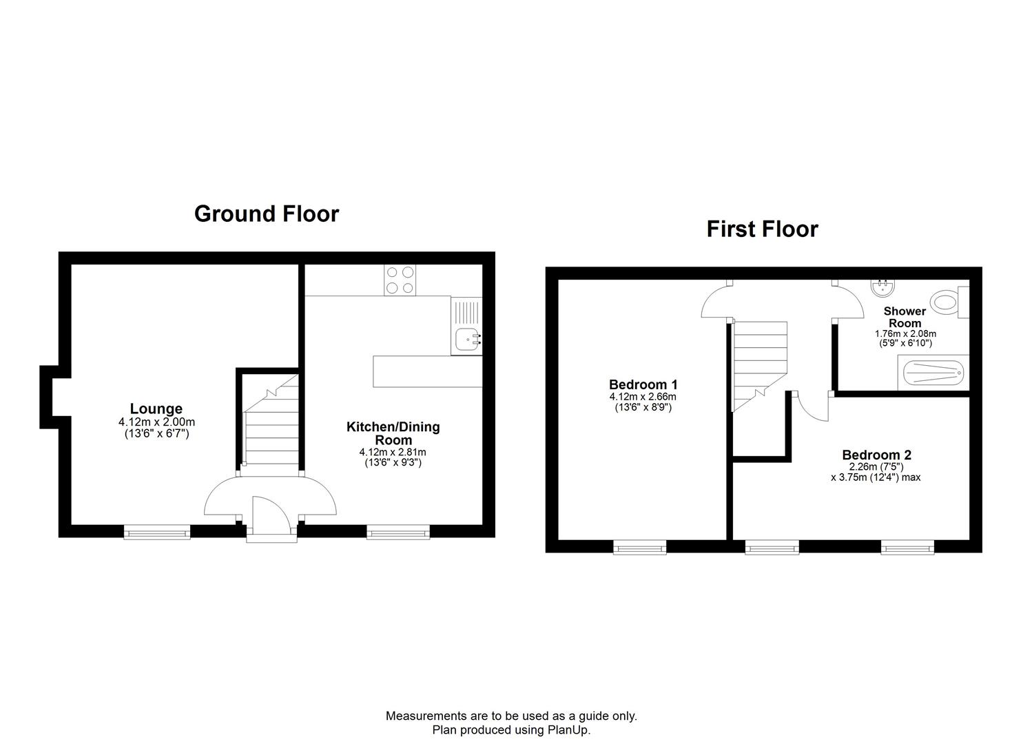 2 bed house to rent in Worrall Road, Bristol - Property floorplan