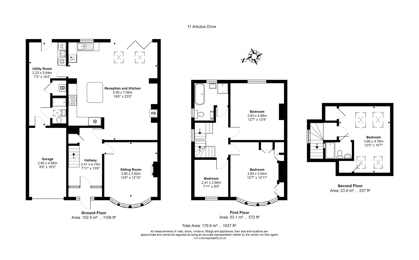 4 bed house for sale in Arbutus Drive, Bristol - Property floorplan