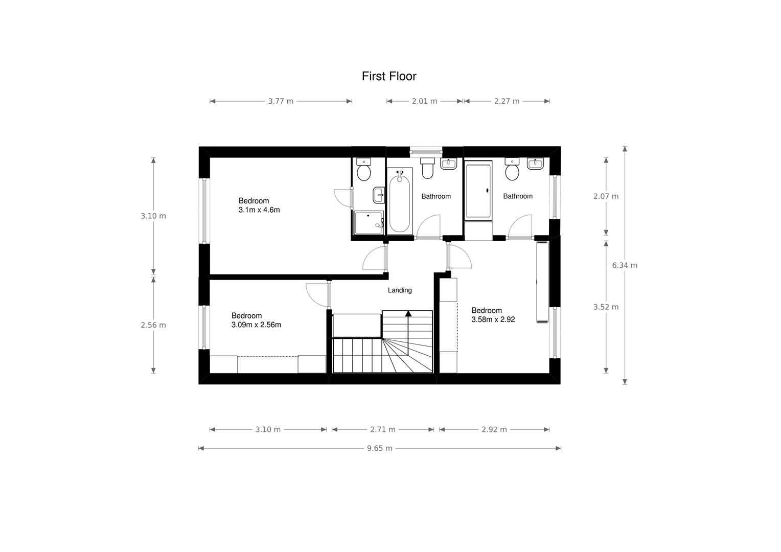 3 bed house for sale in Fallodon Way, Bristol - Property floorplan