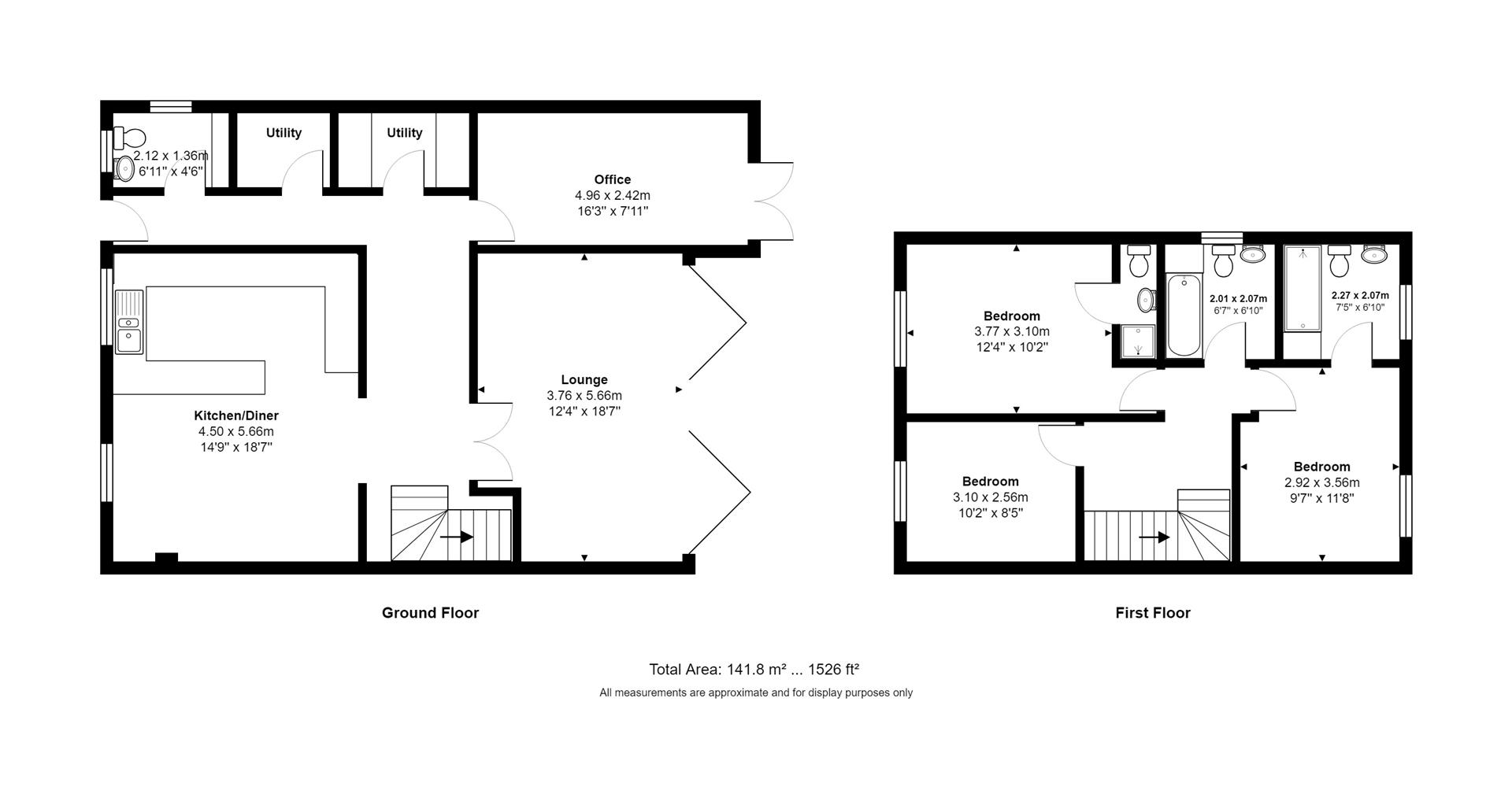 3 bed house for sale in Fallodon Way, Bristol - Property floorplan