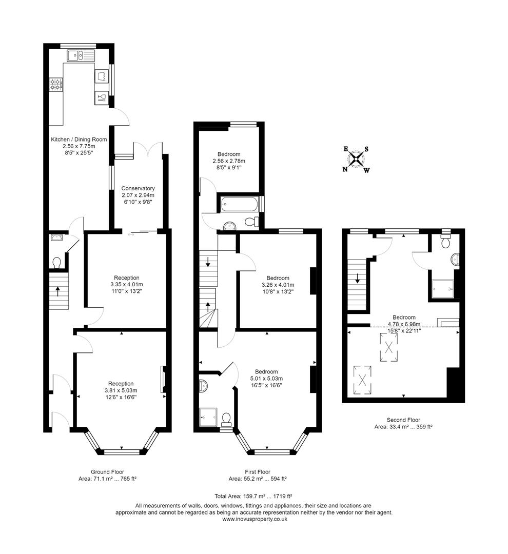 4 bed house for sale in Kennington Avenue, Bristol - Property floorplan