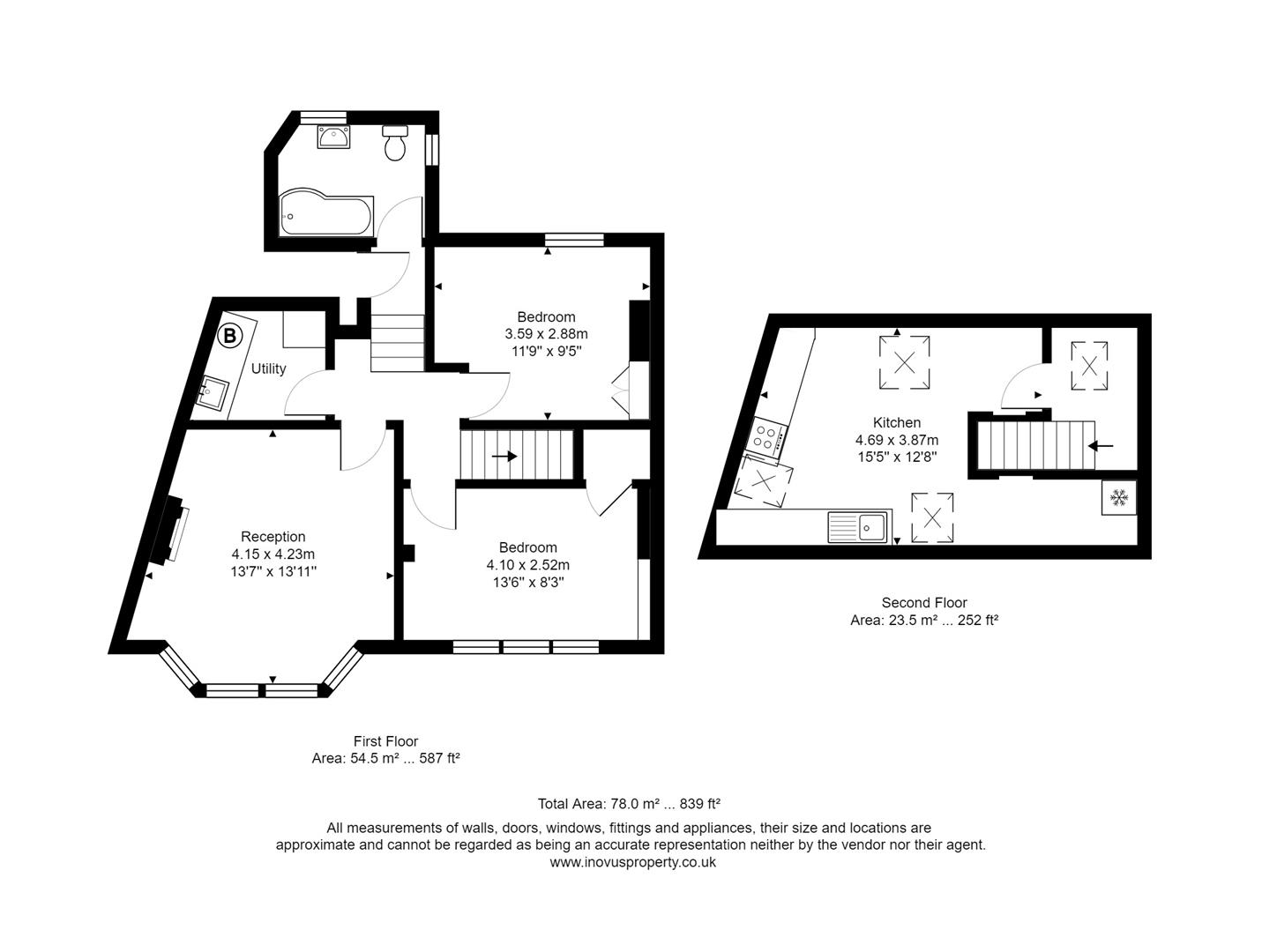 2 bed apartment to rent in Harcourt Road, Bristol - Property floorplan