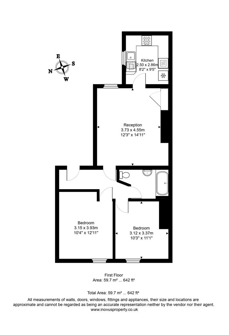 2 bed apartment to rent in Hotwell Road, Hotwells - Property floorplan