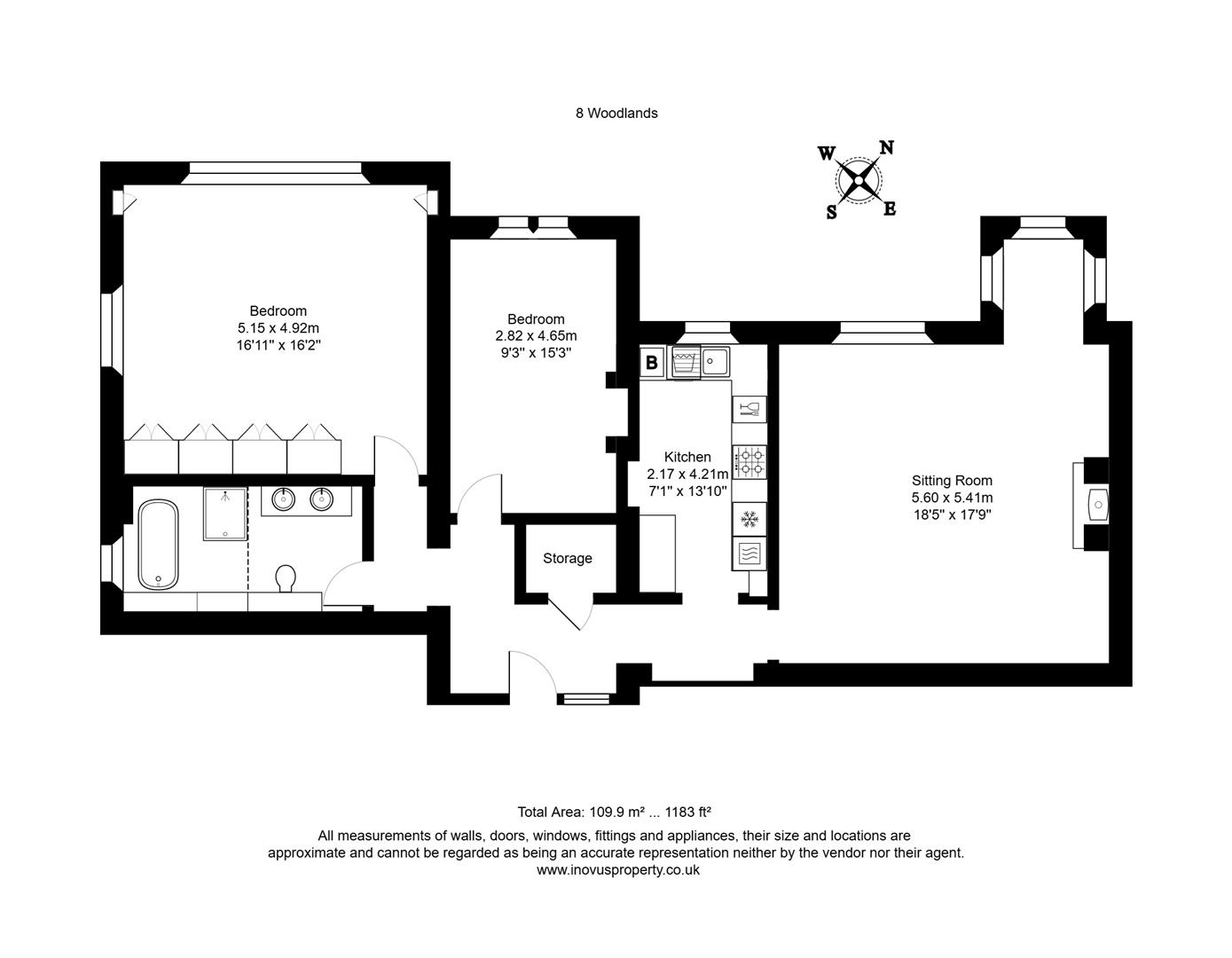 2 bed apartment to rent in Church Road, Bristol - Property floorplan
