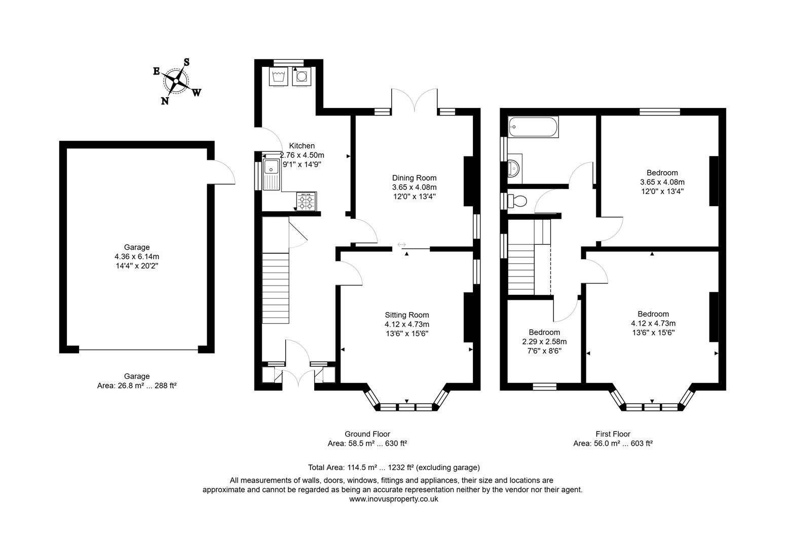 3 bed detached house for sale in Kersteman Road, Bristol - Property floorplan