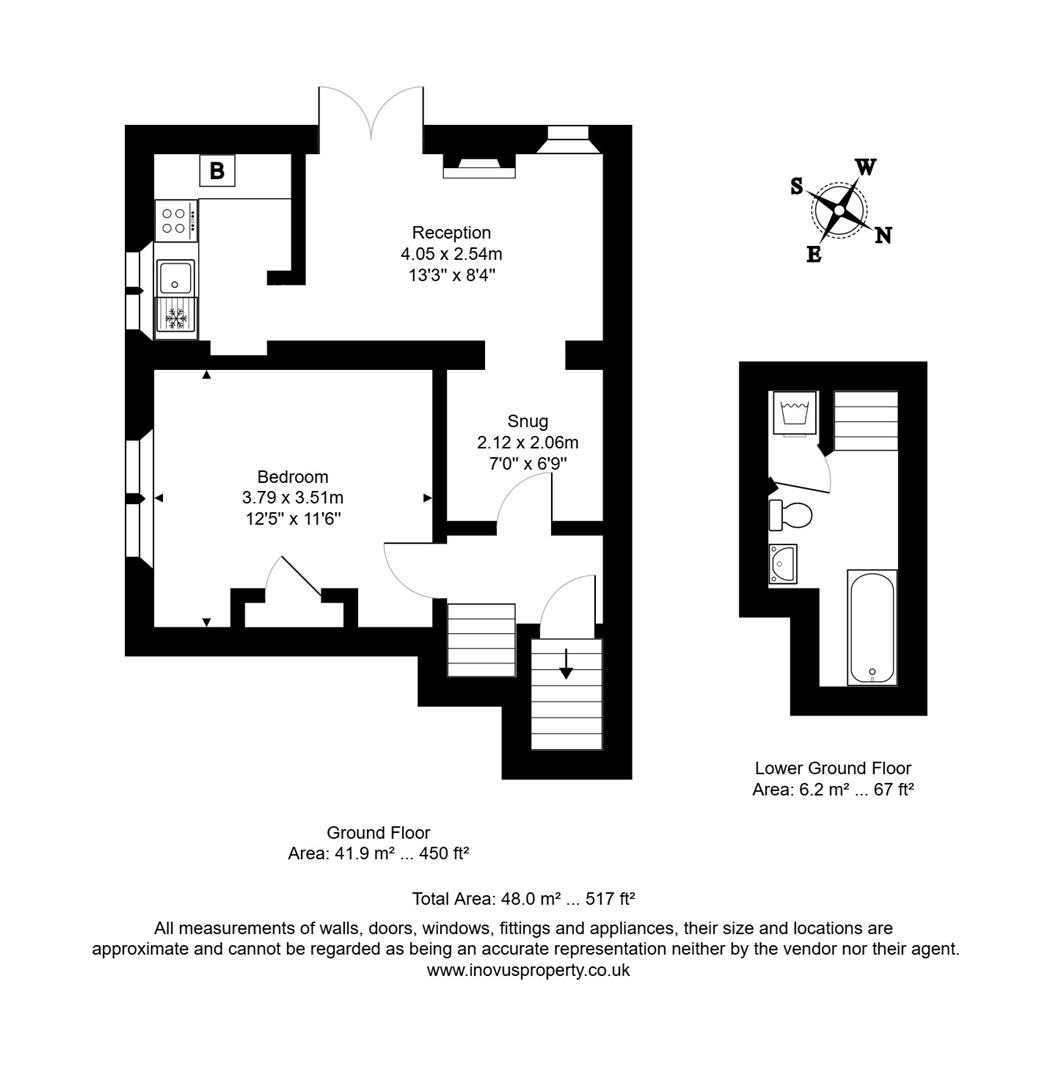 1 bed apartment for sale in College Road, Clifton - Property floorplan