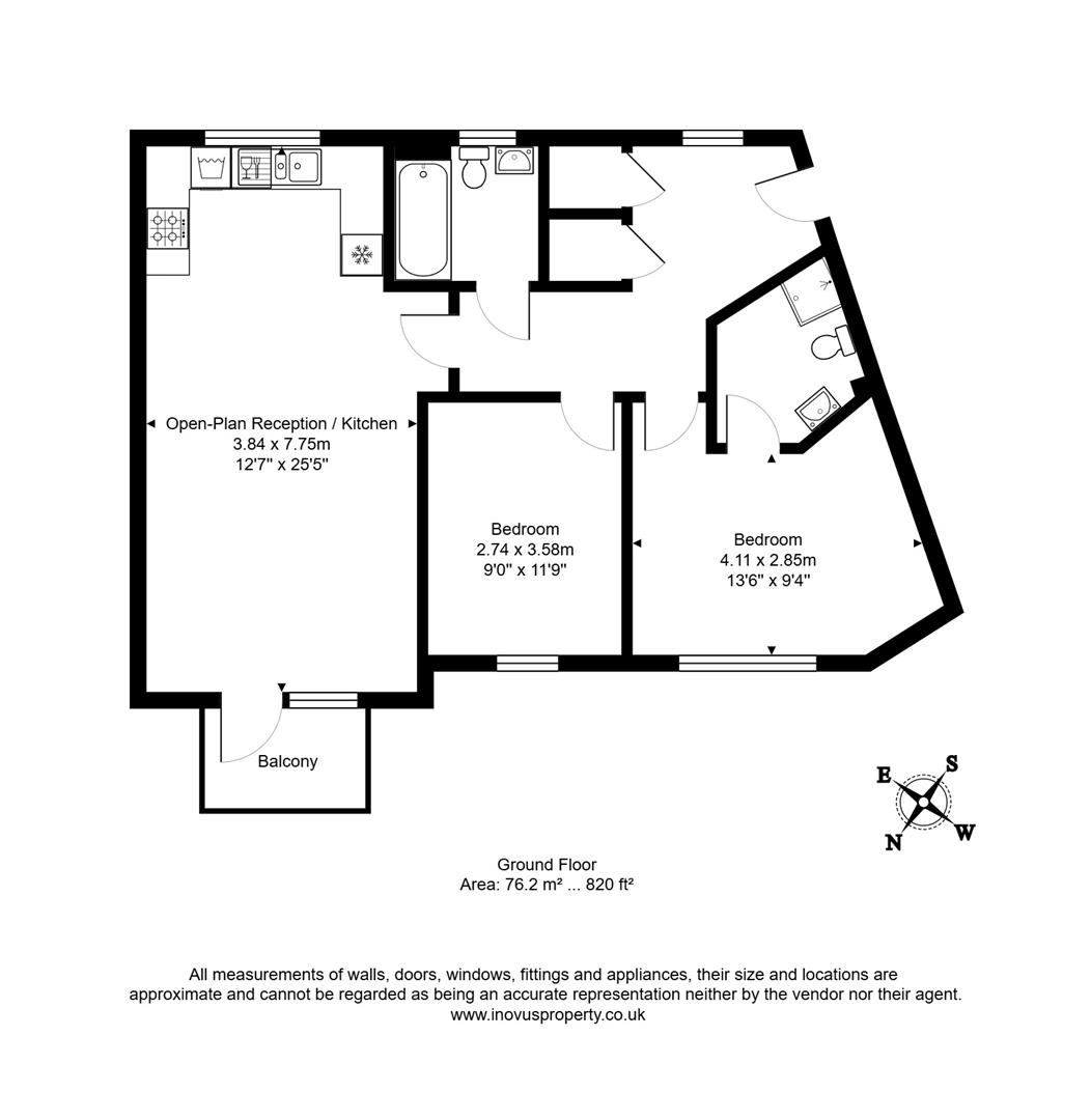 2 bed apartment for sale in Mansell Road, Patchway - Property floorplan