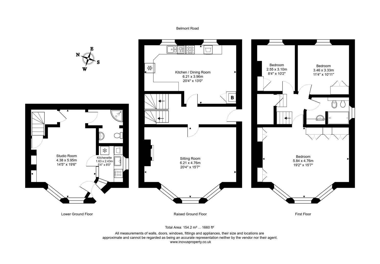 4 bed house for sale in Belmont Road, Bristol - Property floorplan