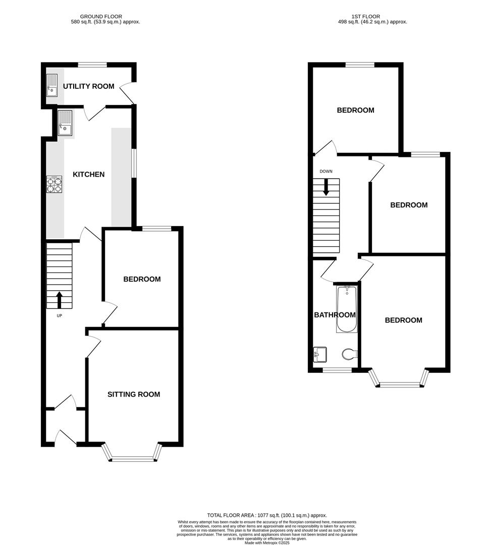 4 bed house to rent in Doone Road, Bristol - Property floorplan