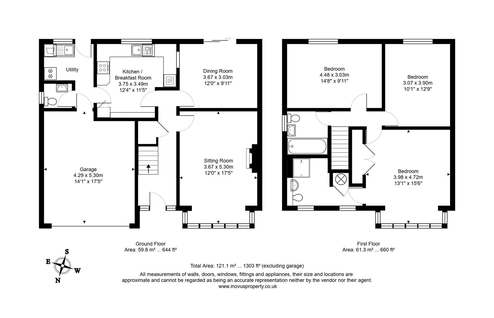 3 bed house for sale in Catley Grove, Bristol - Property floorplan