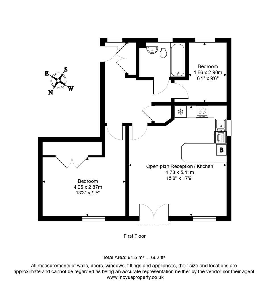 2 bed apartment for sale in Strathearn Drive, Westbury-On-Trym - Property floorplan