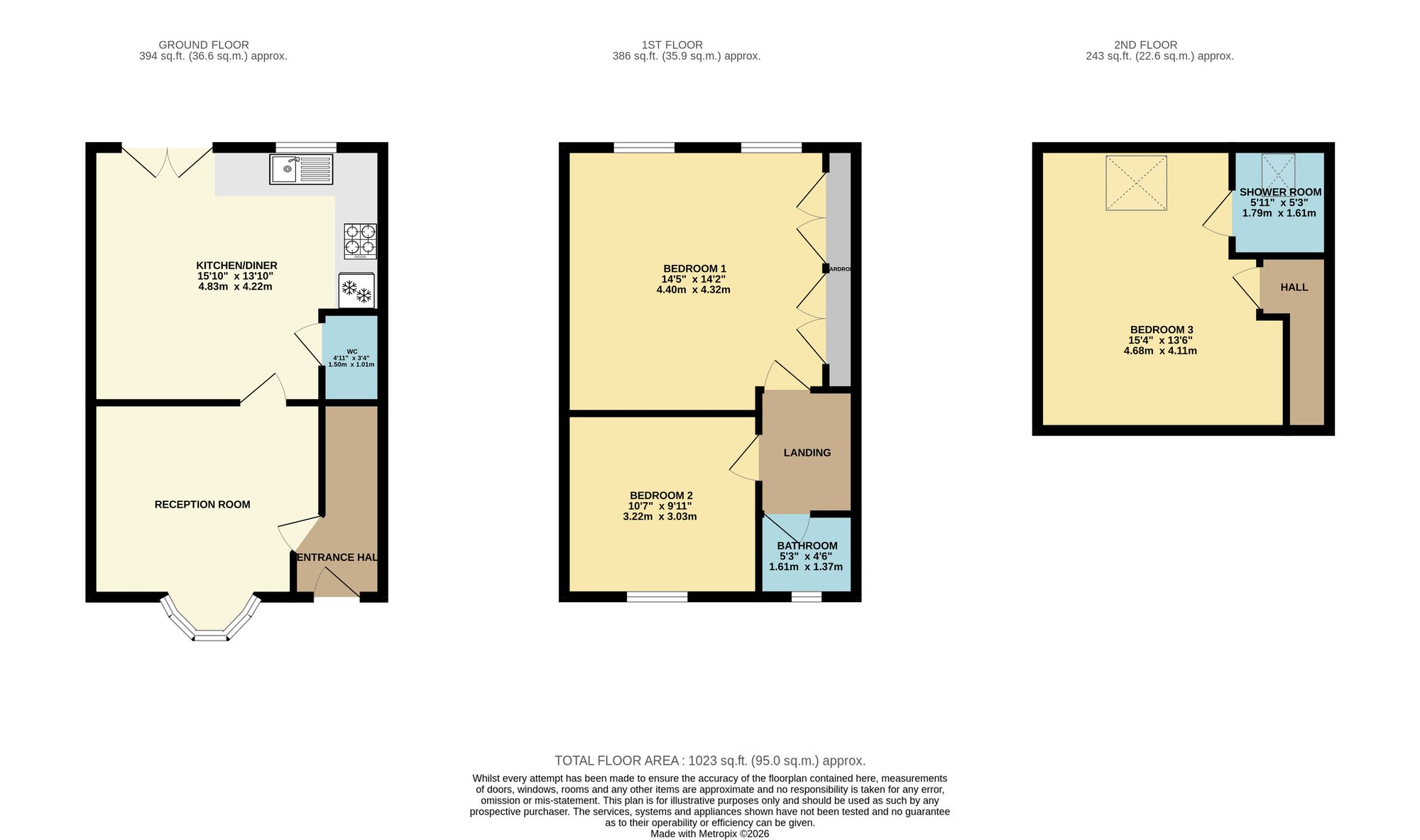 3 bed end of terrace house to rent in Llygad-Y-Ffynnon, Five Roads, SA15 - Property floorplan