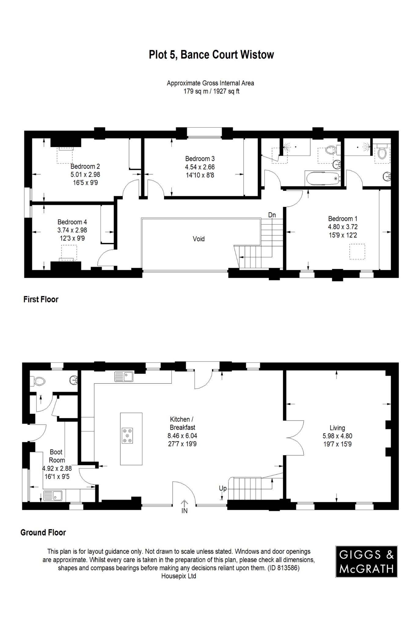 4 bed semi-detached house for sale in Mill Road, Huntingdon - Property Floorplan