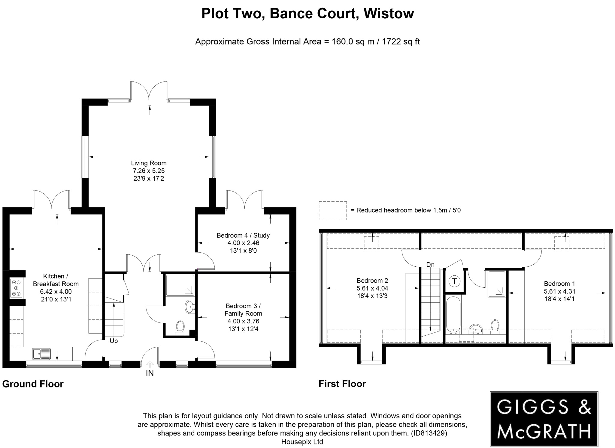 4 bed detached house for sale in Mill Road, Huntingdon - Property Floorplan