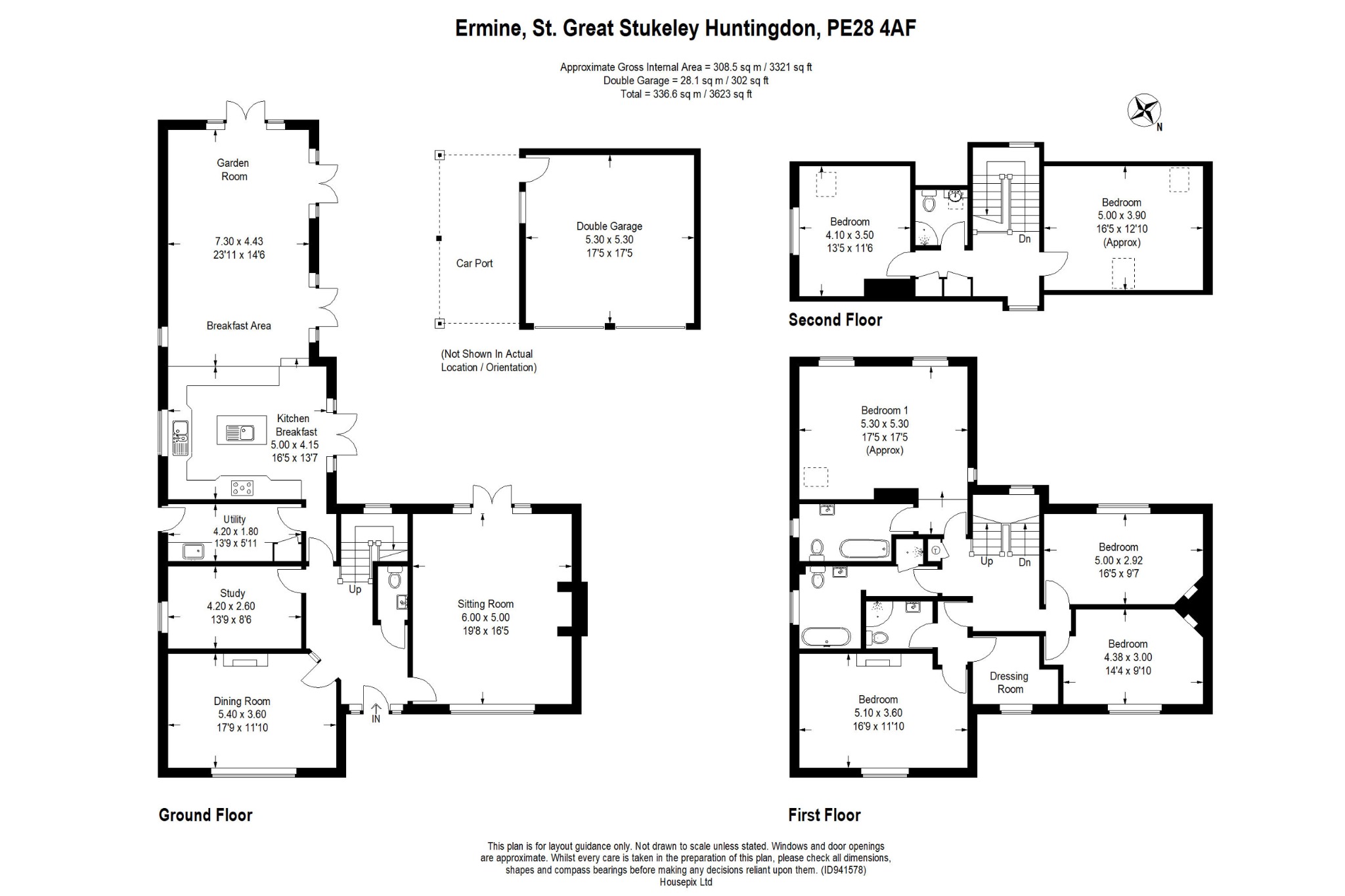 6 bed detached house for sale in Ermine Street, Huntingdon - Property Floorplan