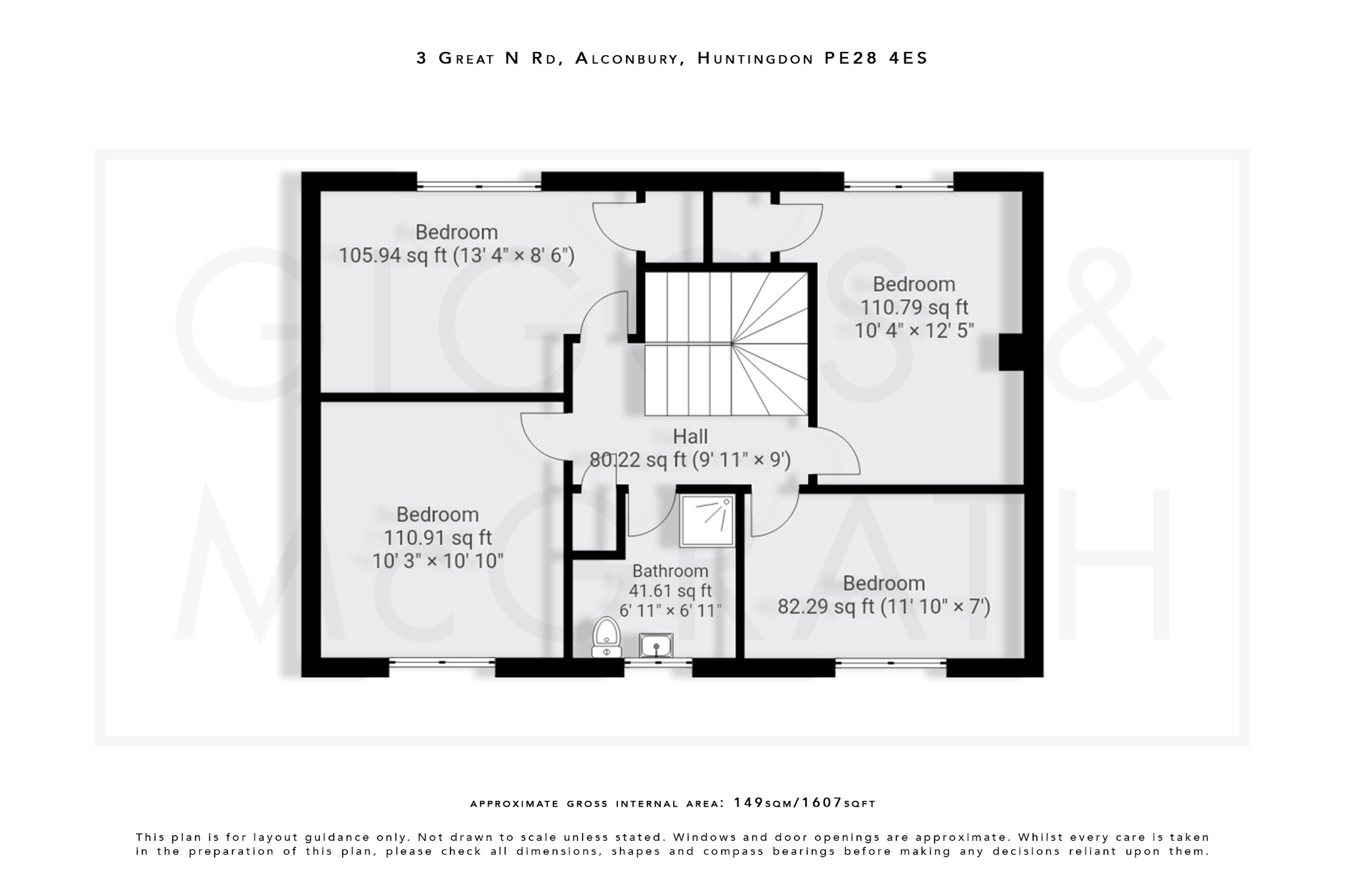 4 bed link detached house for sale in Great North Road, Huntingdon - Property Floorplan