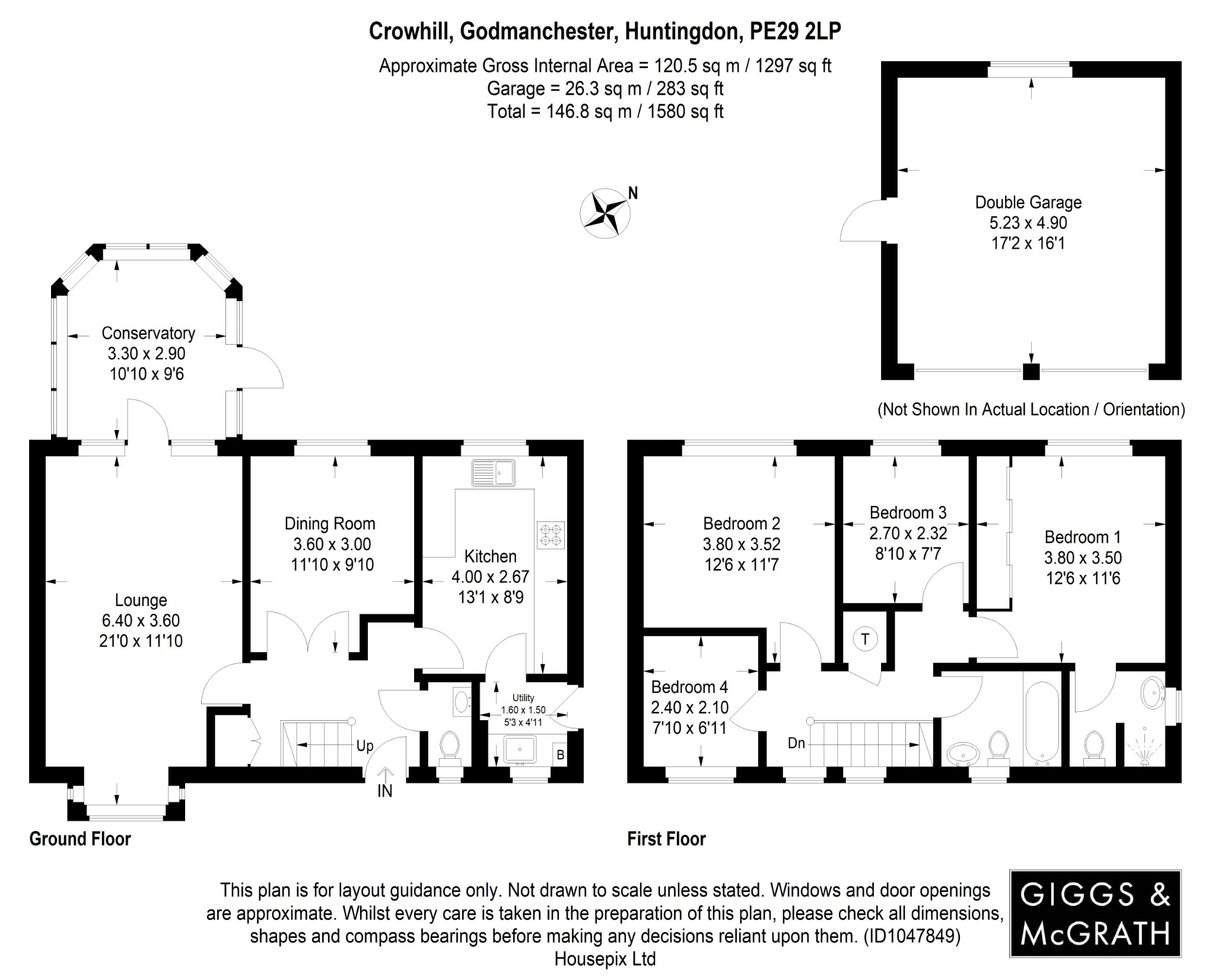 4 bed detached house for sale in Crowhill, Huntingdon - Property Floorplan